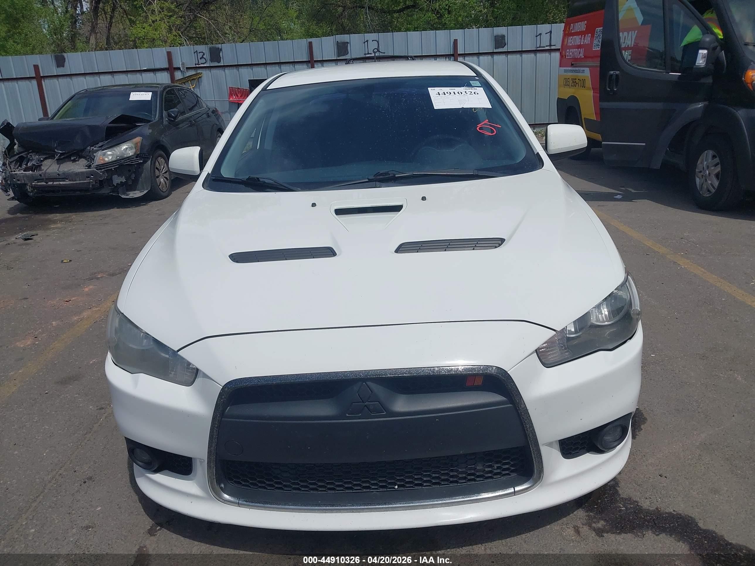 2014 Mitsubishi Lancer Ralliart Белый vin: JA32V6FV3EU021519