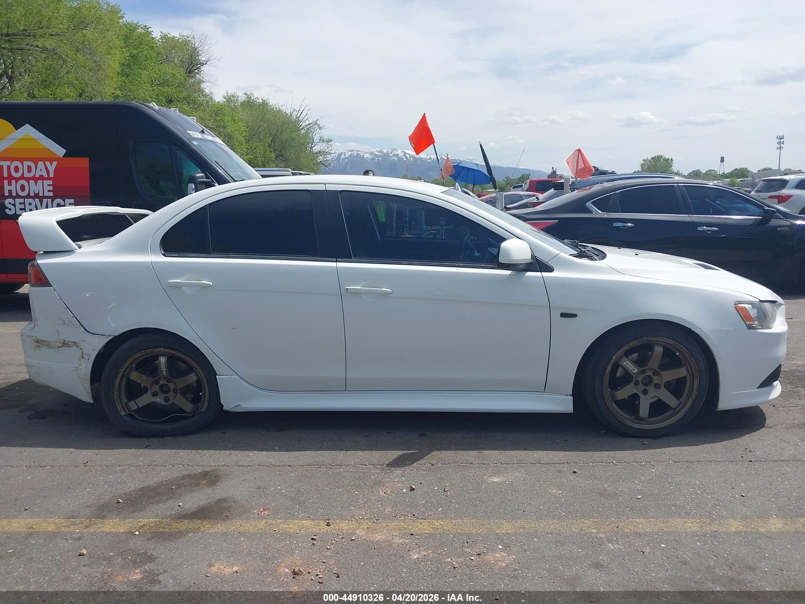 2014 Mitsubishi Lancer Ralliart Белый vin: JA32V6FV3EU021519