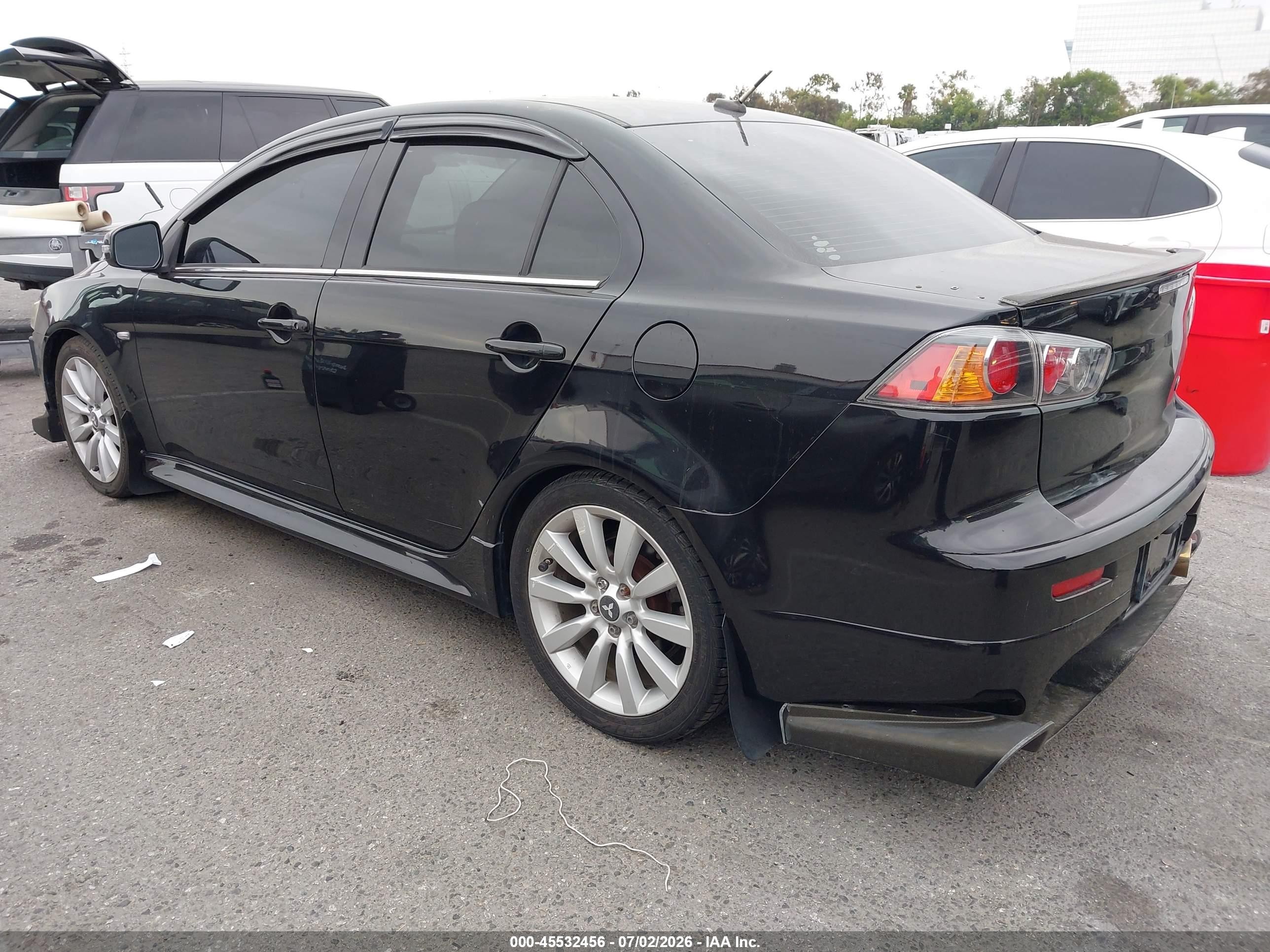 2011 Mitsubishi Lancer Ralliart Black vin: JA32V6FV6BU003348