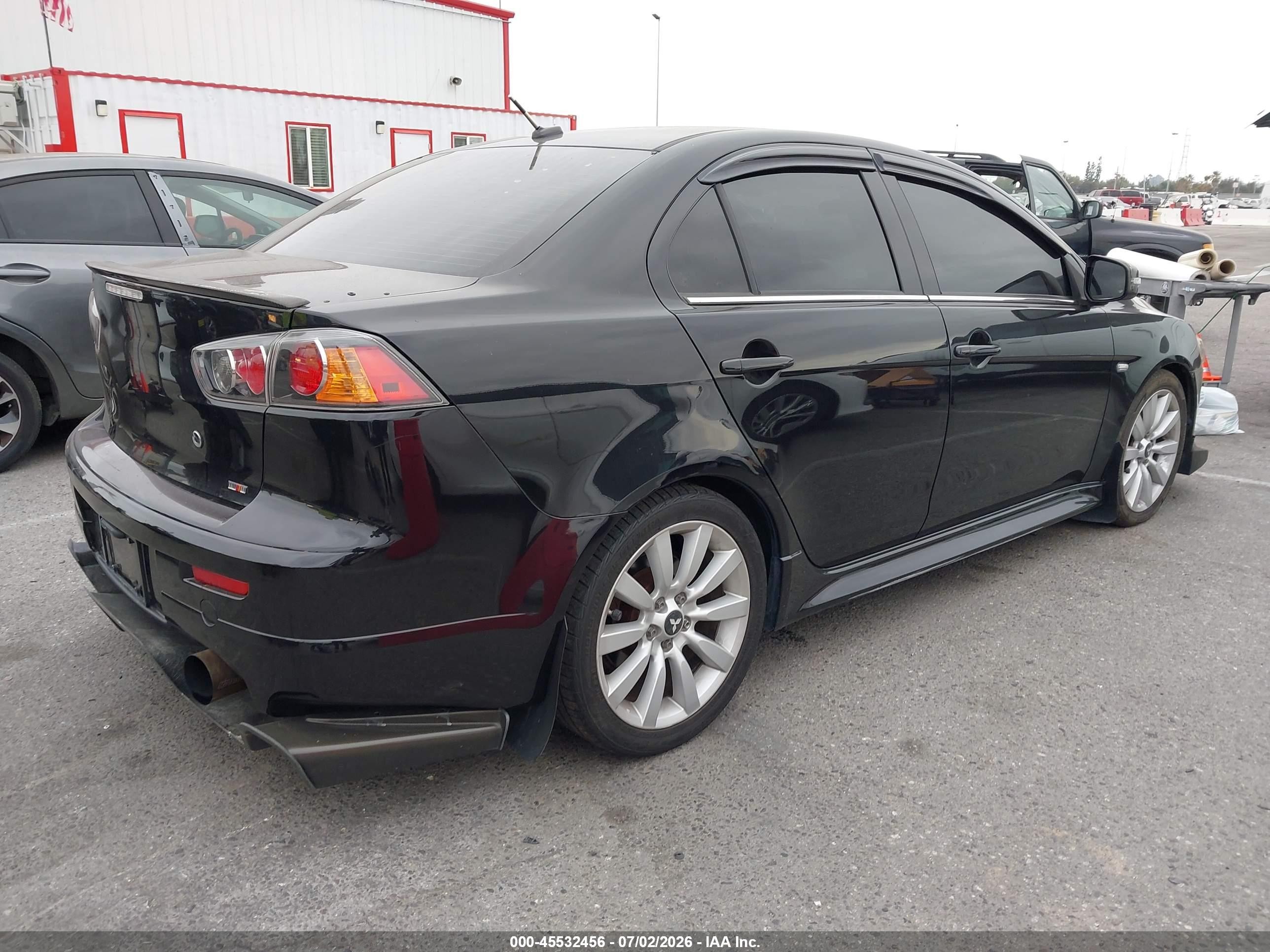 2011 Mitsubishi Lancer Ralliart Black vin: JA32V6FV6BU003348