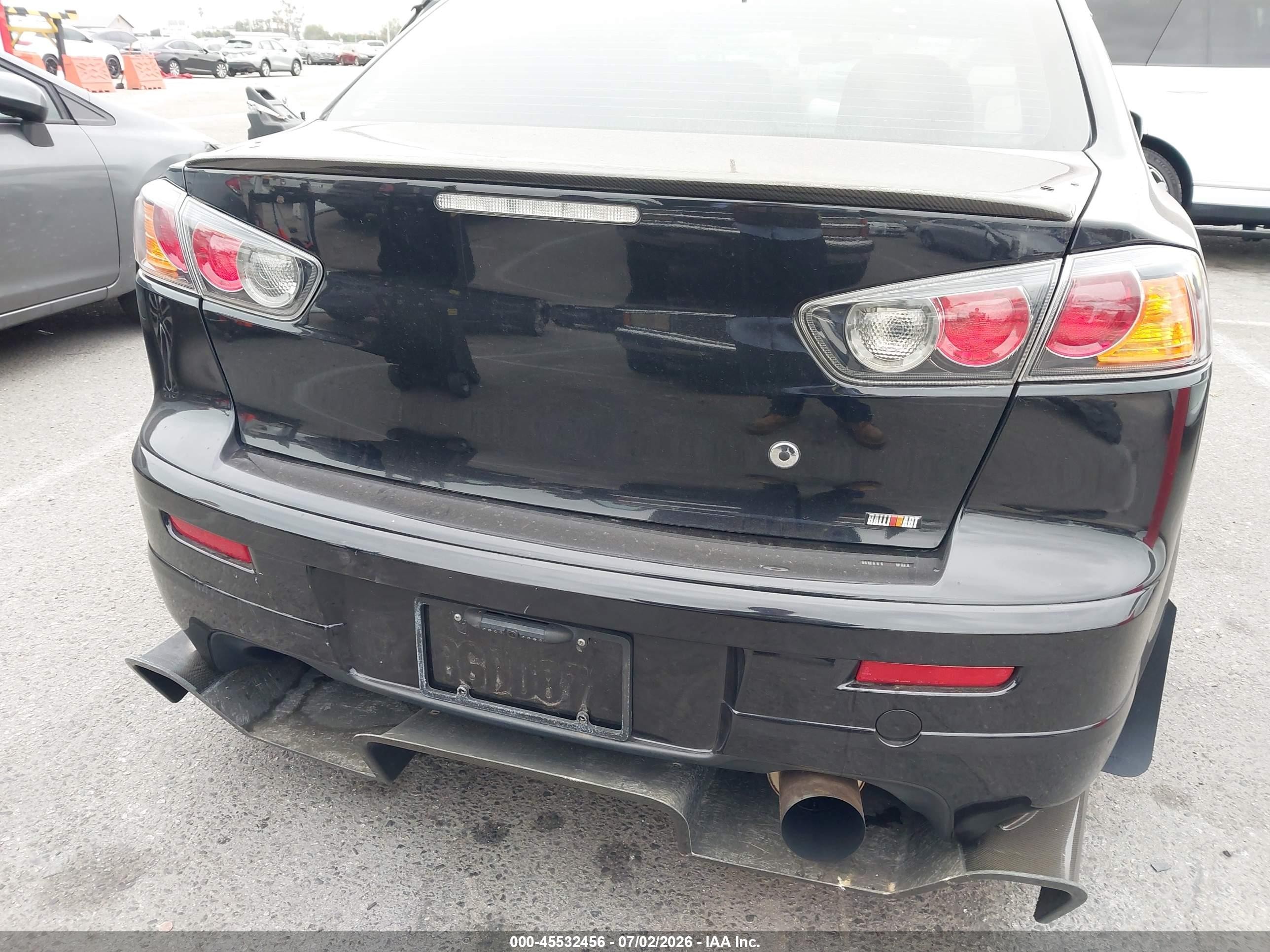 2011 Mitsubishi Lancer Ralliart Black vin: JA32V6FV6BU003348