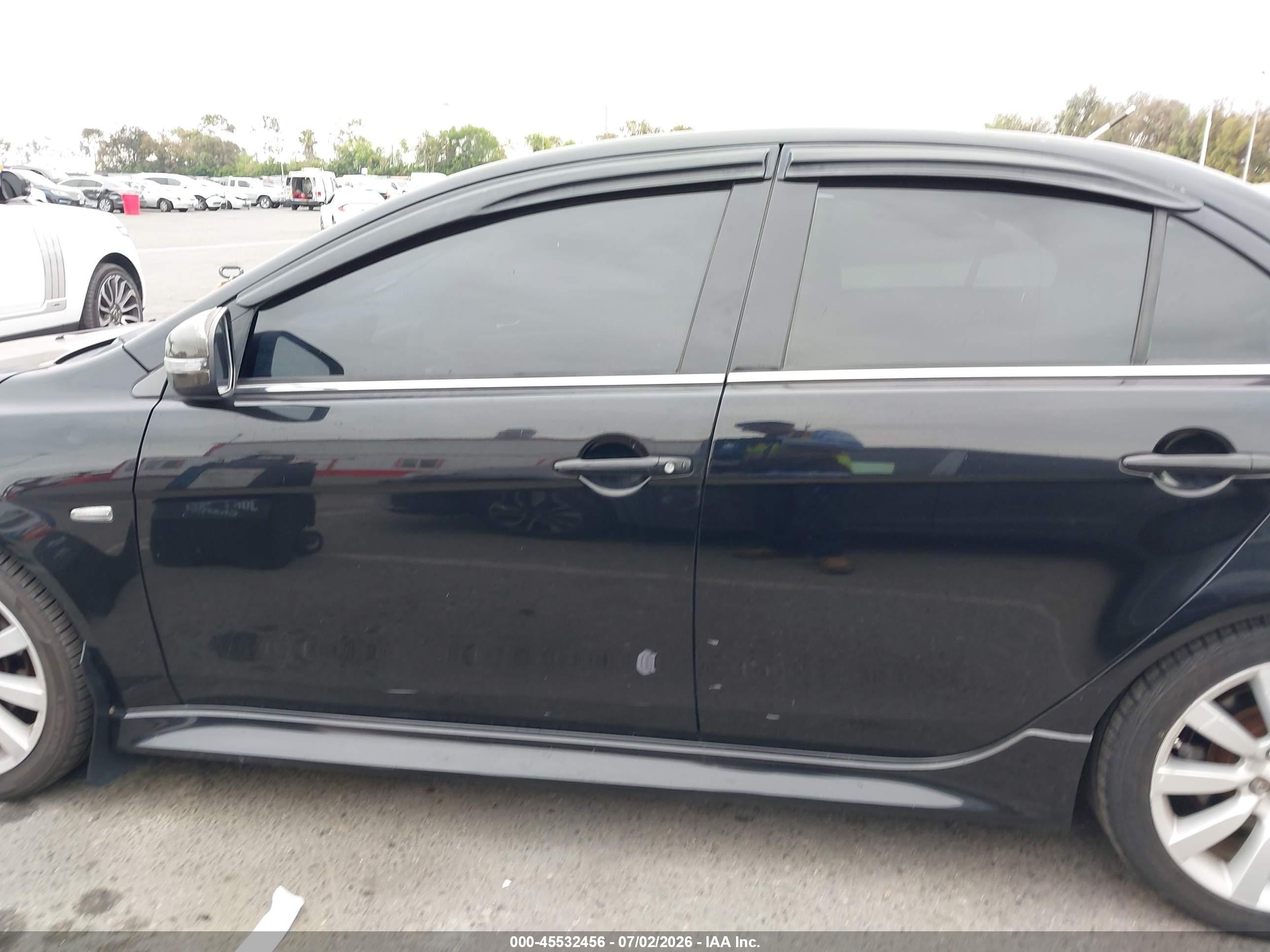 2011 Mitsubishi Lancer Ralliart Black vin: JA32V6FV6BU003348