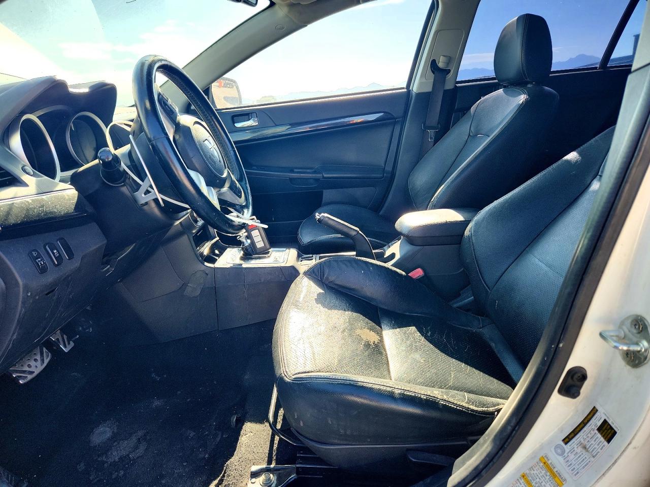 2013 Mitsubishi Lancer Ralliart White vin: JA32V6FV6DU007872