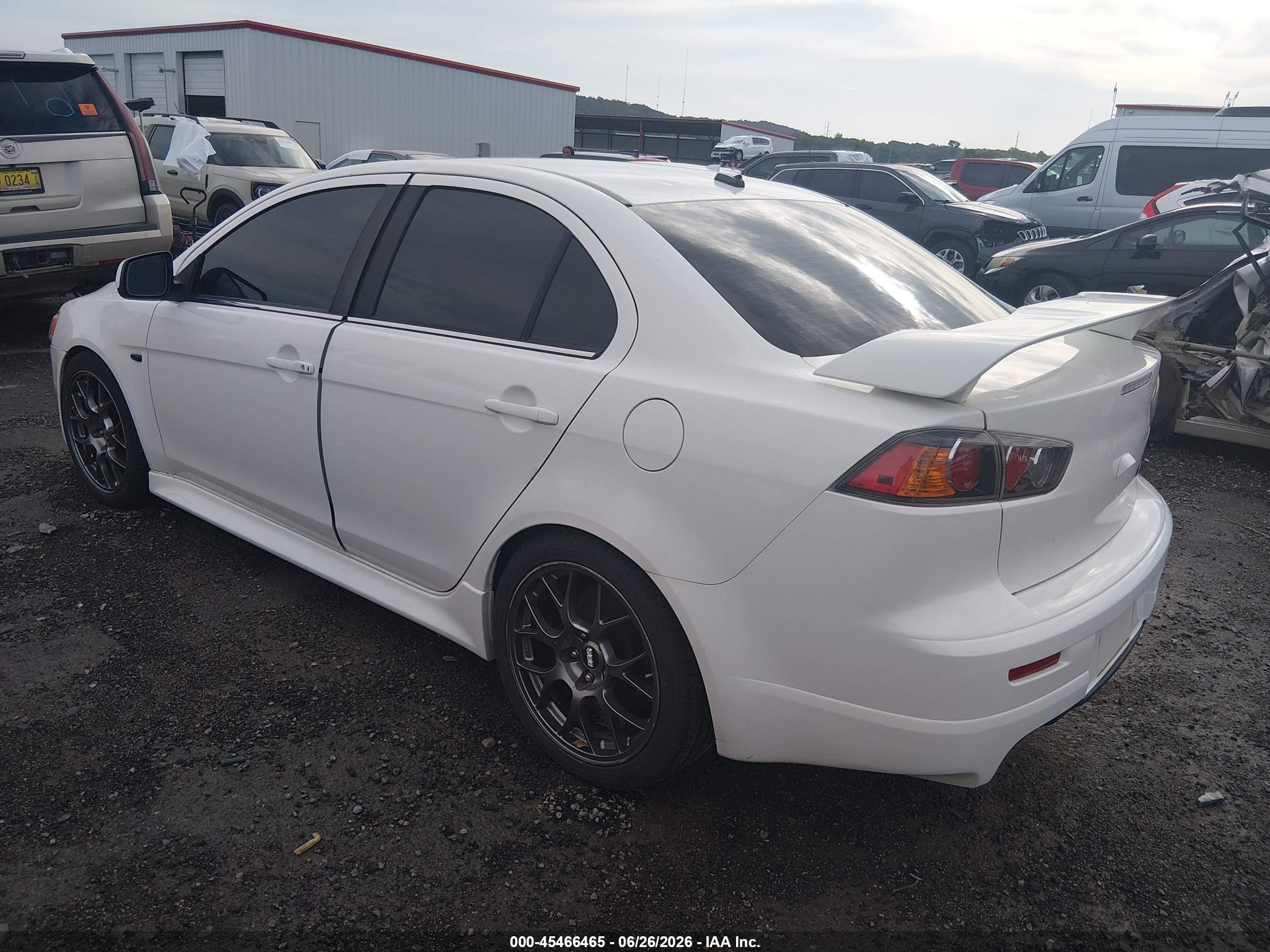 2014 Mitsubishi Lancer Ralliart White vin: JA32V6FV7EU000205