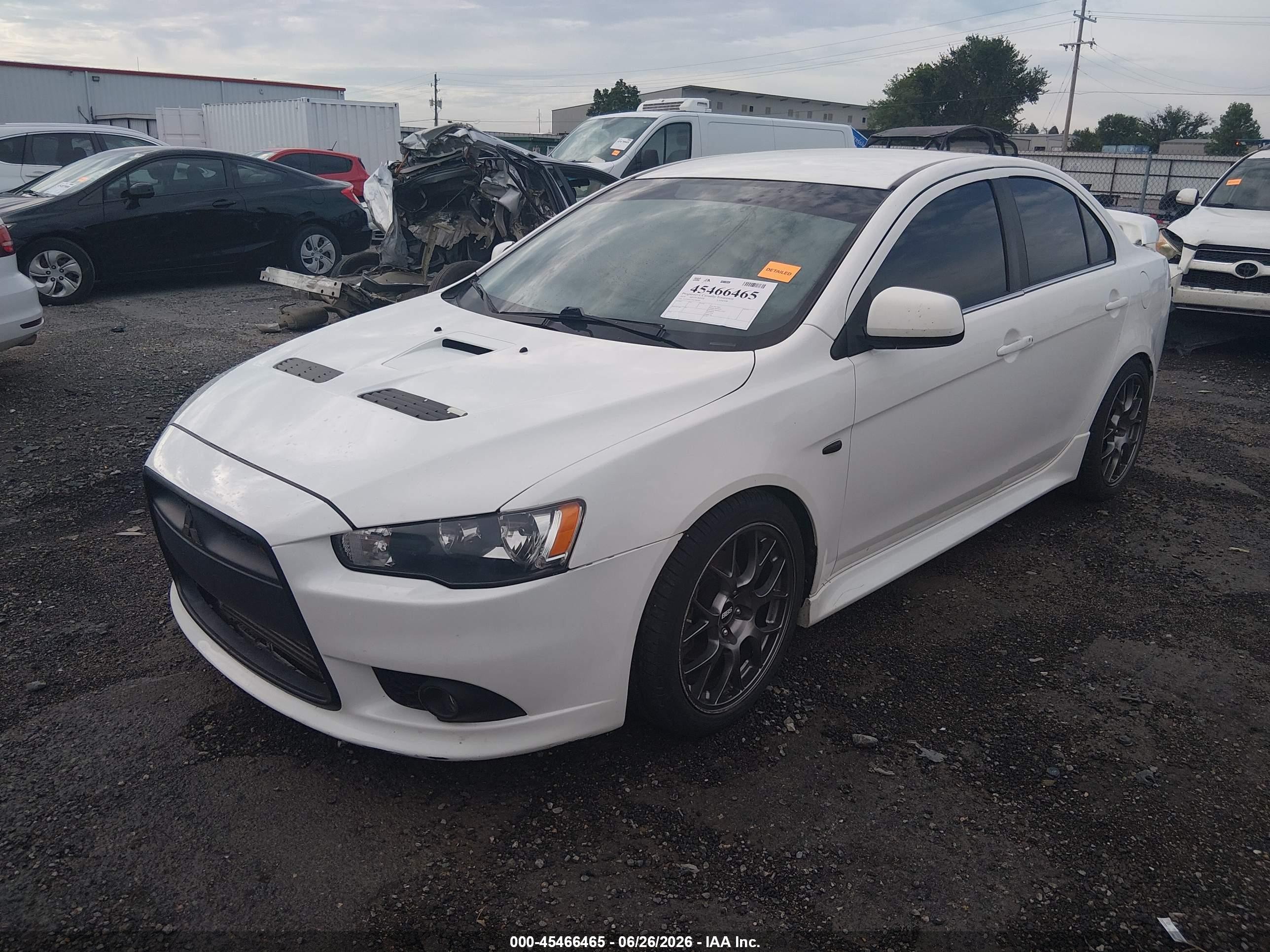 2014 Mitsubishi Lancer Ralliart White vin: JA32V6FV7EU000205