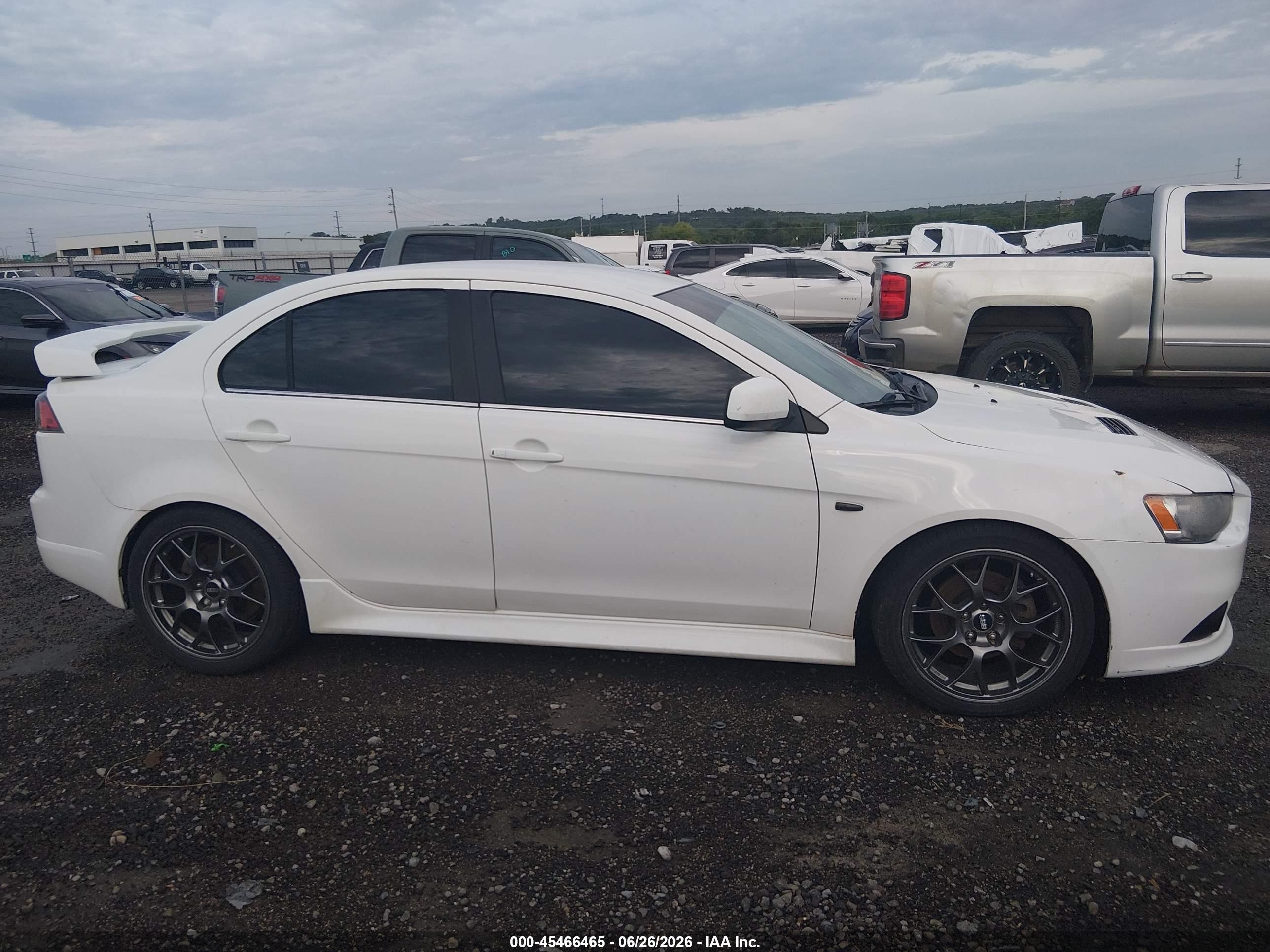2014 Mitsubishi Lancer Ralliart White vin: JA32V6FV7EU000205
