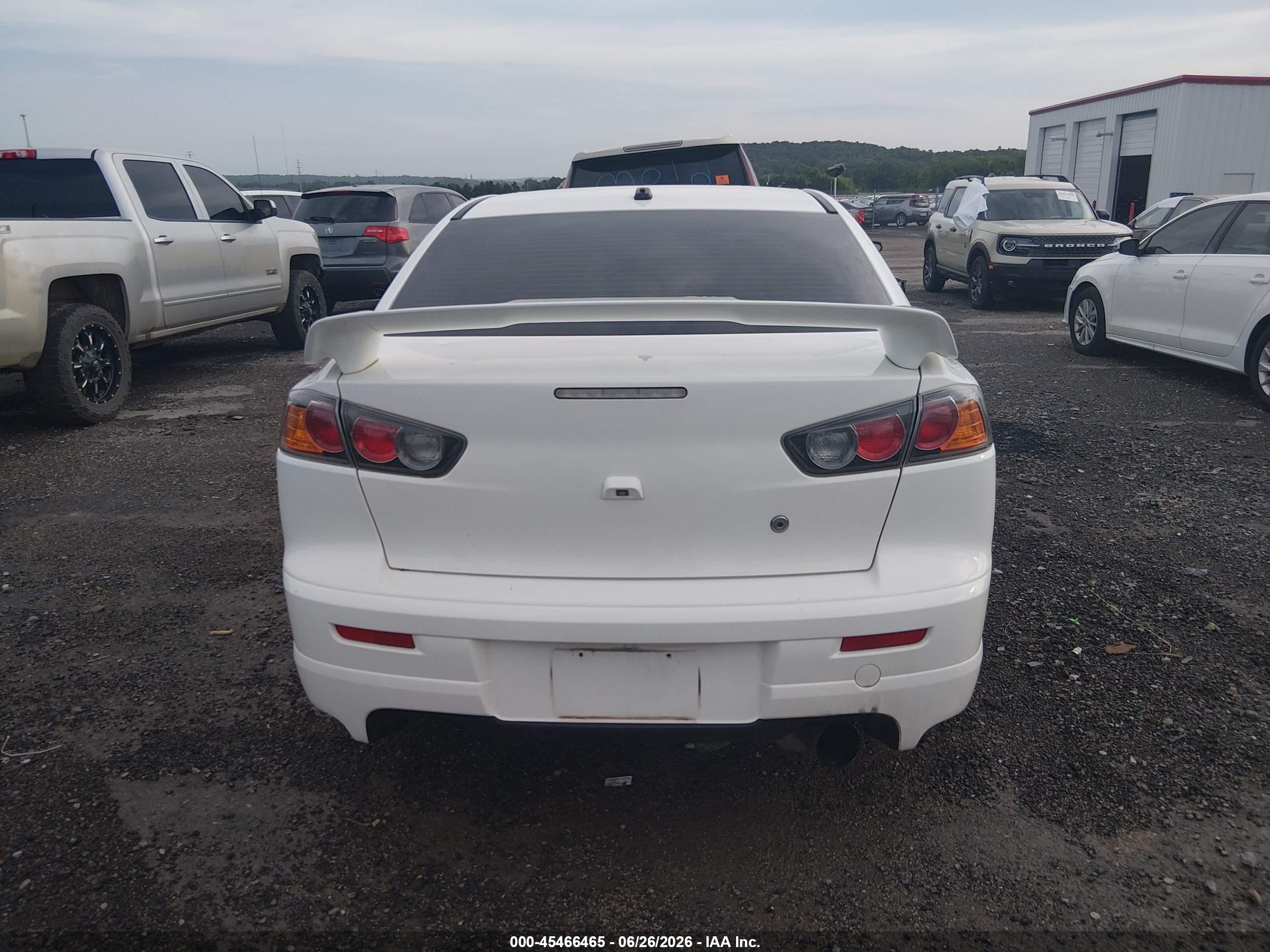 2014 Mitsubishi Lancer Ralliart White vin: JA32V6FV7EU000205