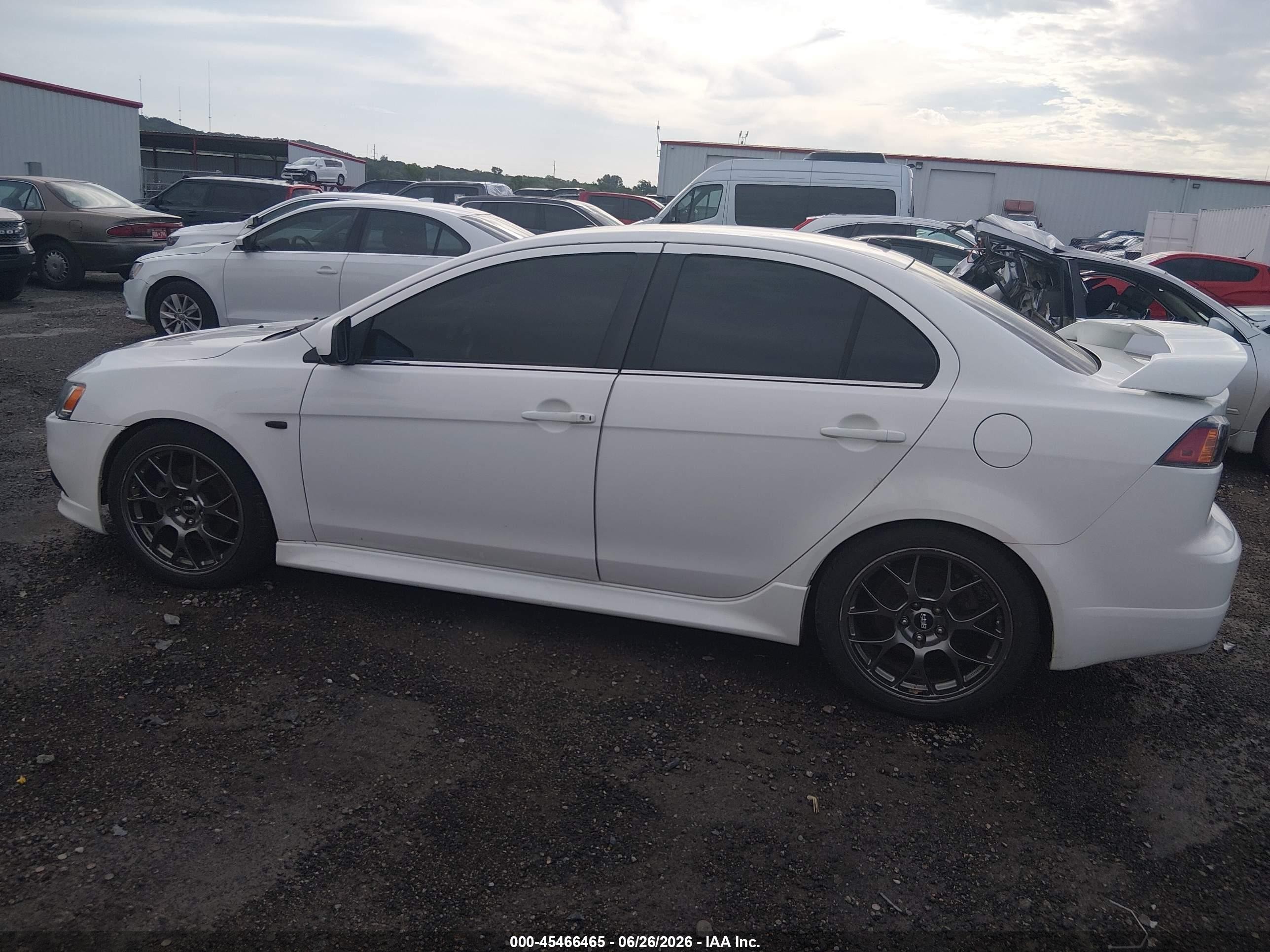 2014 Mitsubishi Lancer Ralliart White vin: JA32V6FV7EU000205