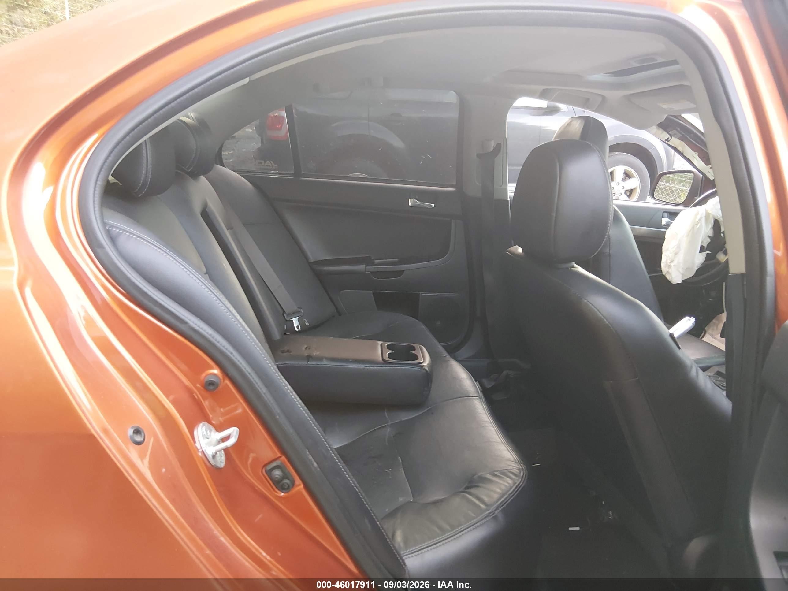 2011 Mitsubishi Lancer Ralliart Orange vin: JA32V6FV9BU001996