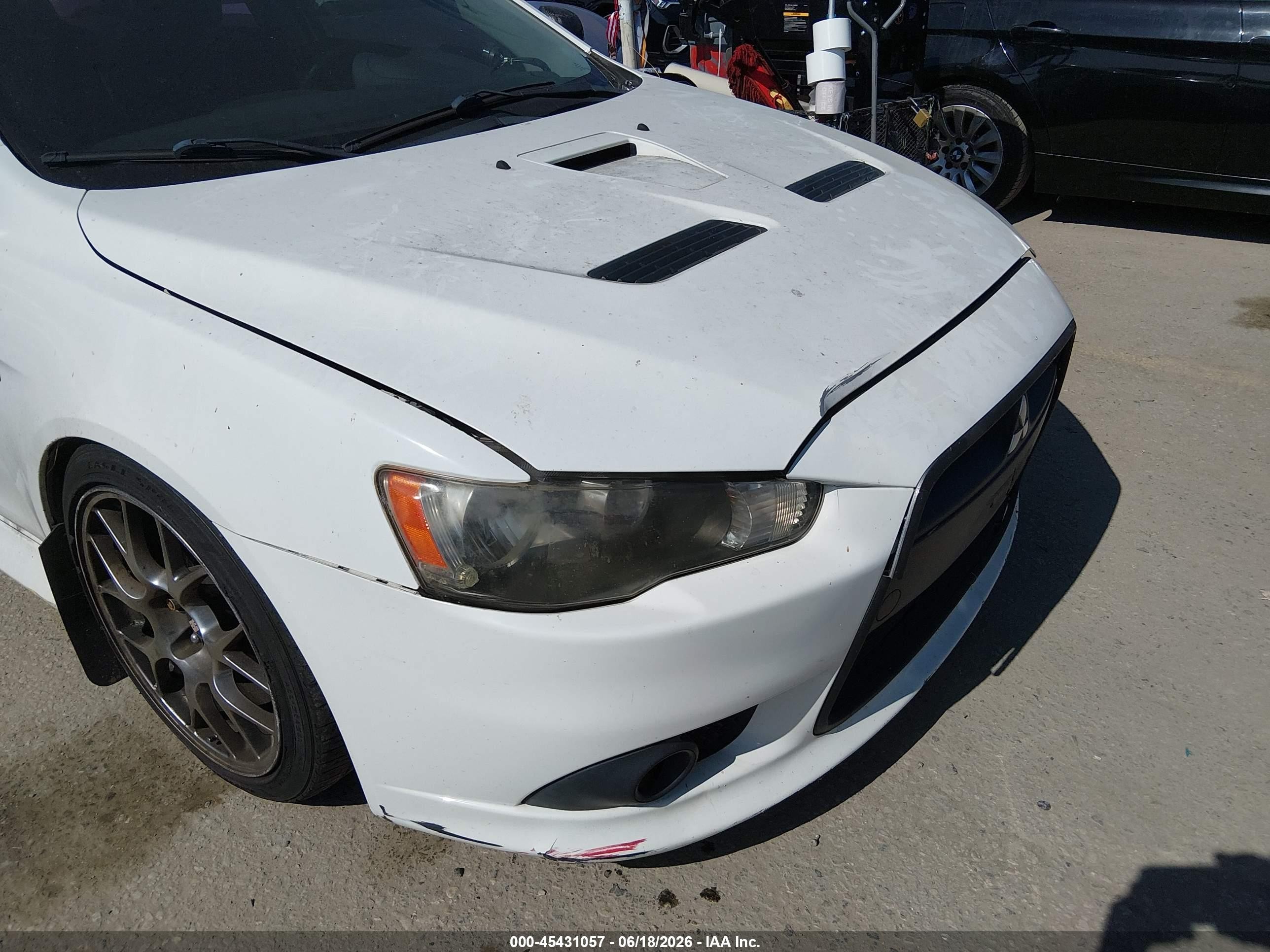 2010 Mitsubishi Lancer Ralliart White vin: JA32V6FVXAU022094