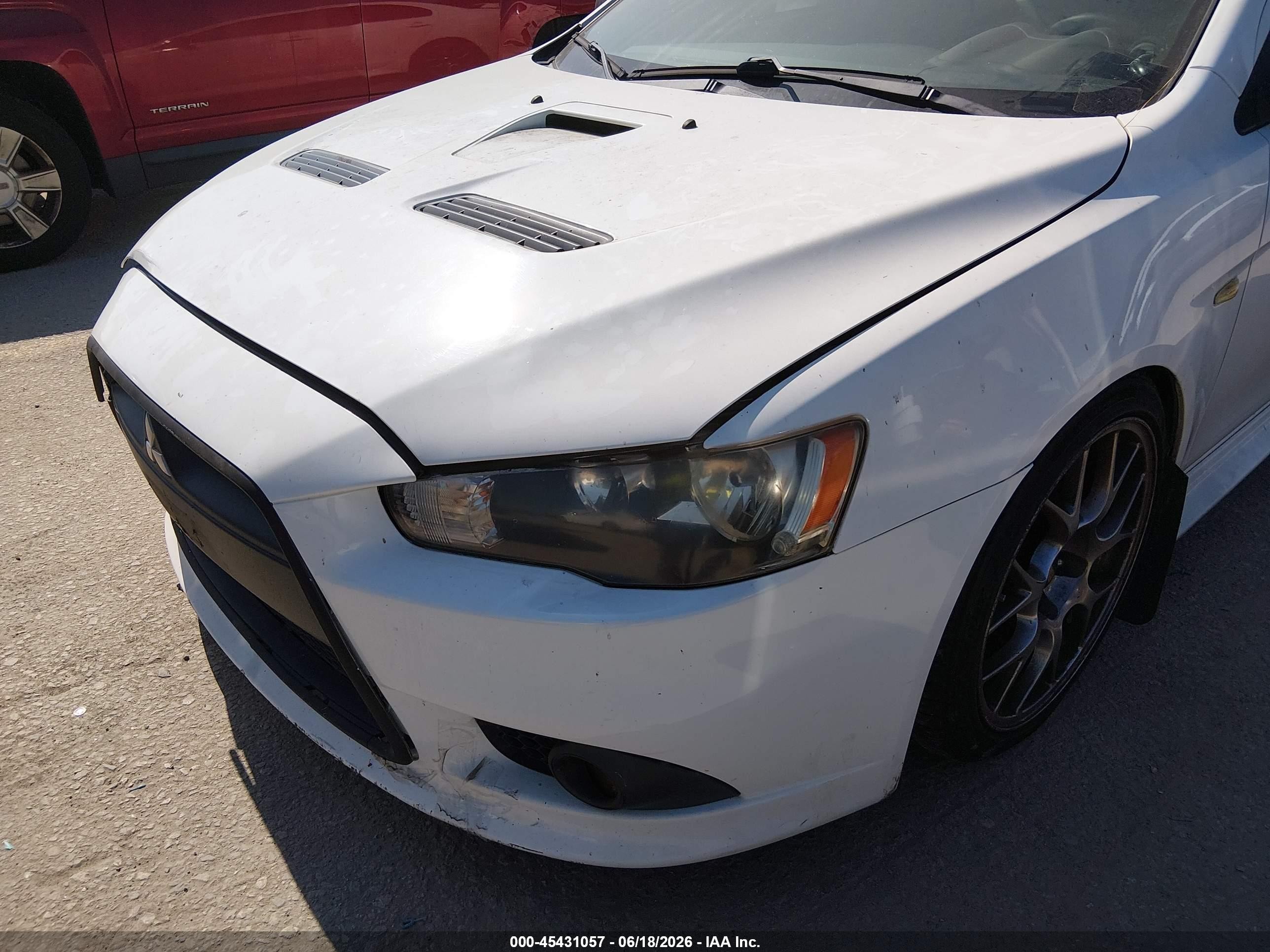 2010 Mitsubishi Lancer Ralliart White vin: JA32V6FVXAU022094