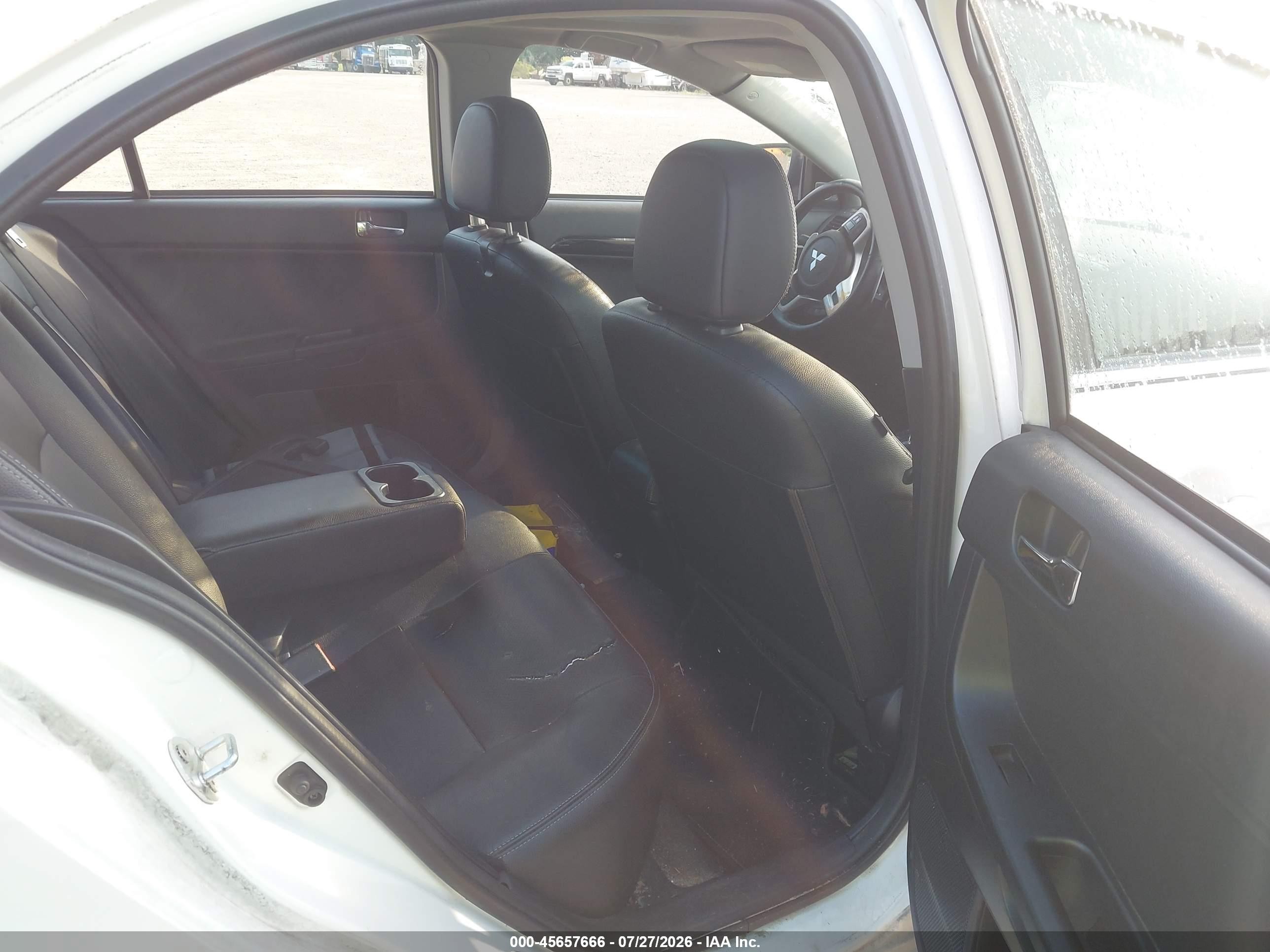 2013 Mitsubishi Lancer Ralliart White vin: JA32V6FVXDU006403