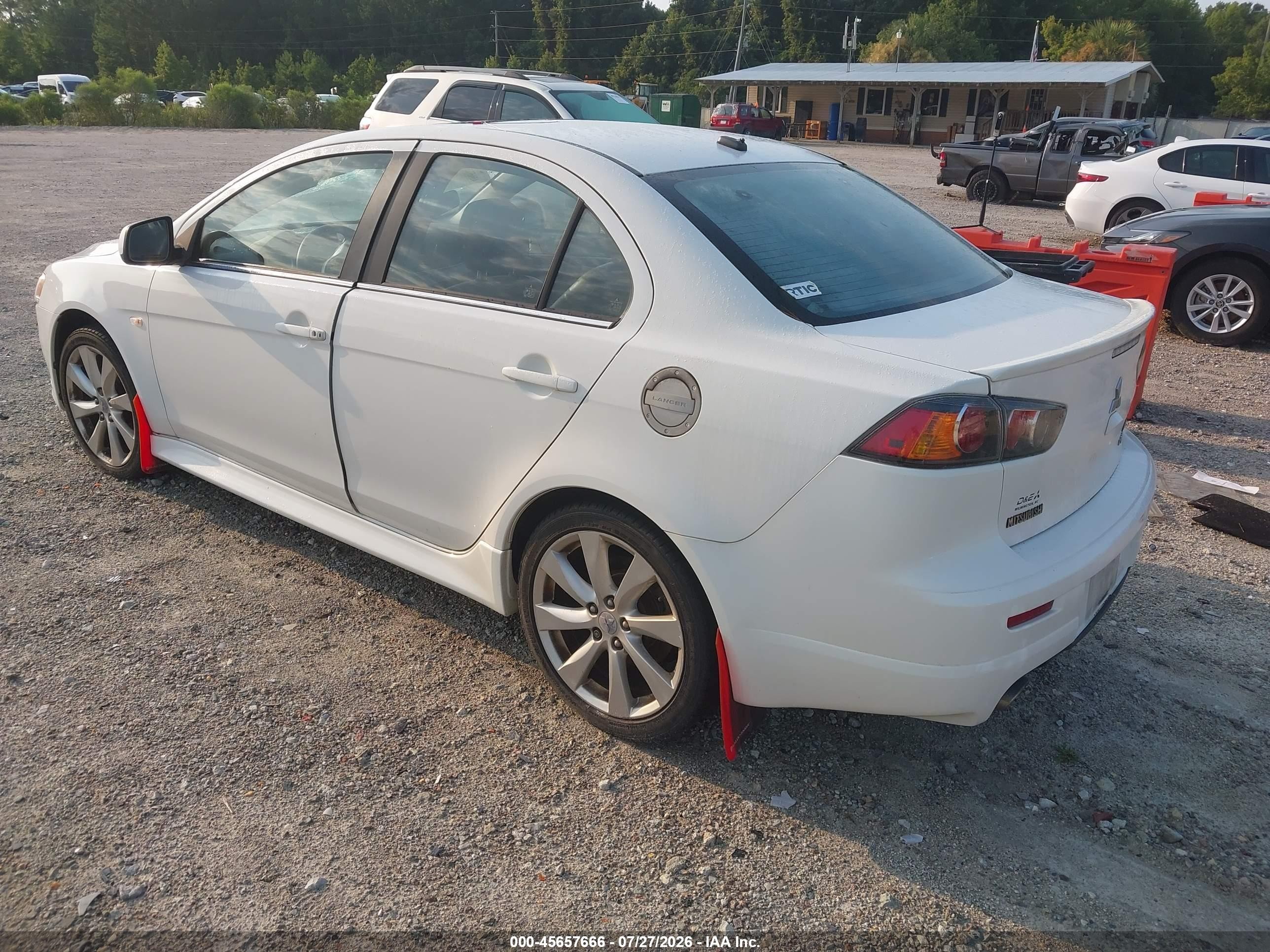 2013 Mitsubishi Lancer Ralliart White vin: JA32V6FVXDU006403