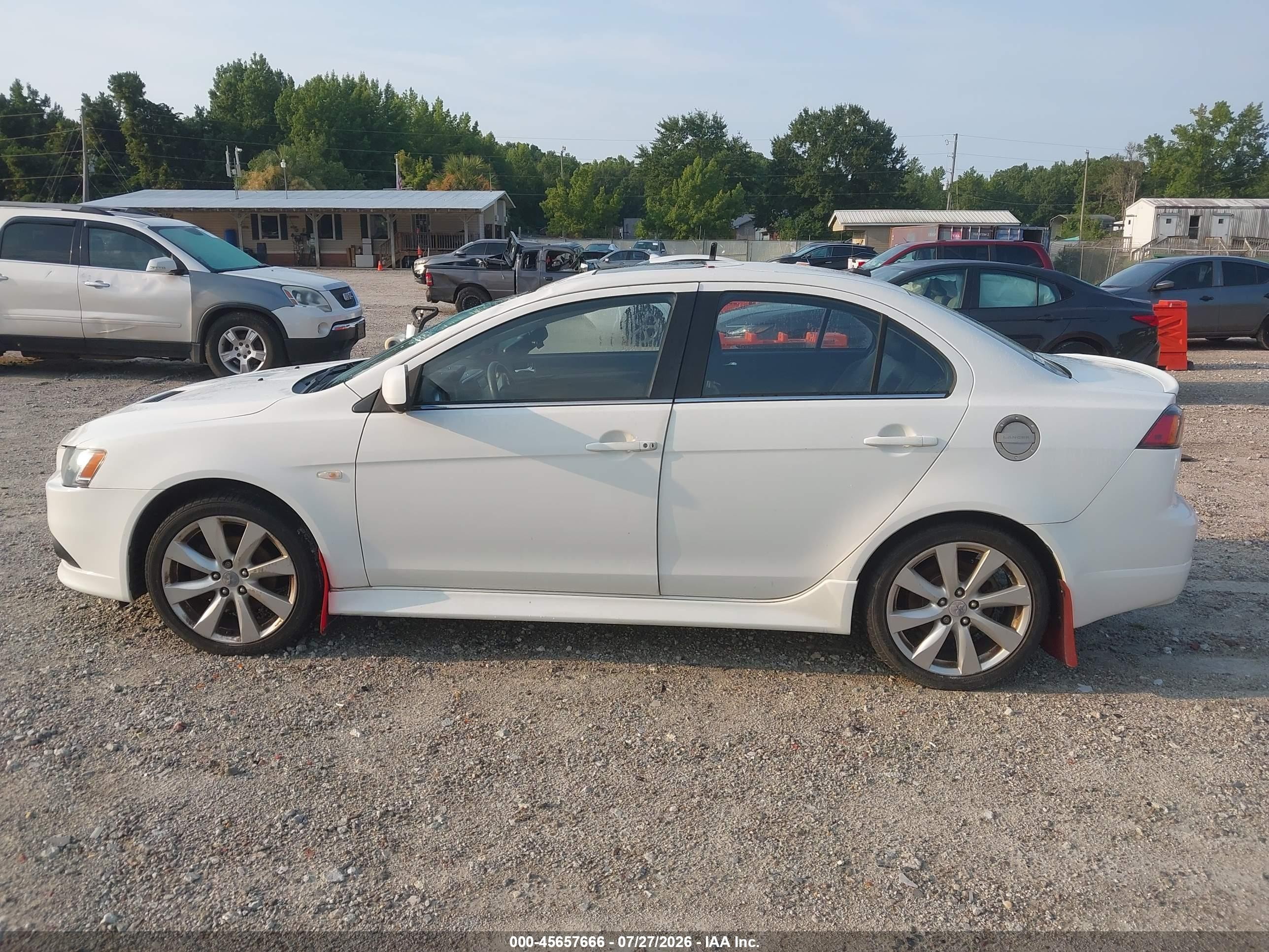 2013 Mitsubishi Lancer Ralliart White vin: JA32V6FVXDU006403