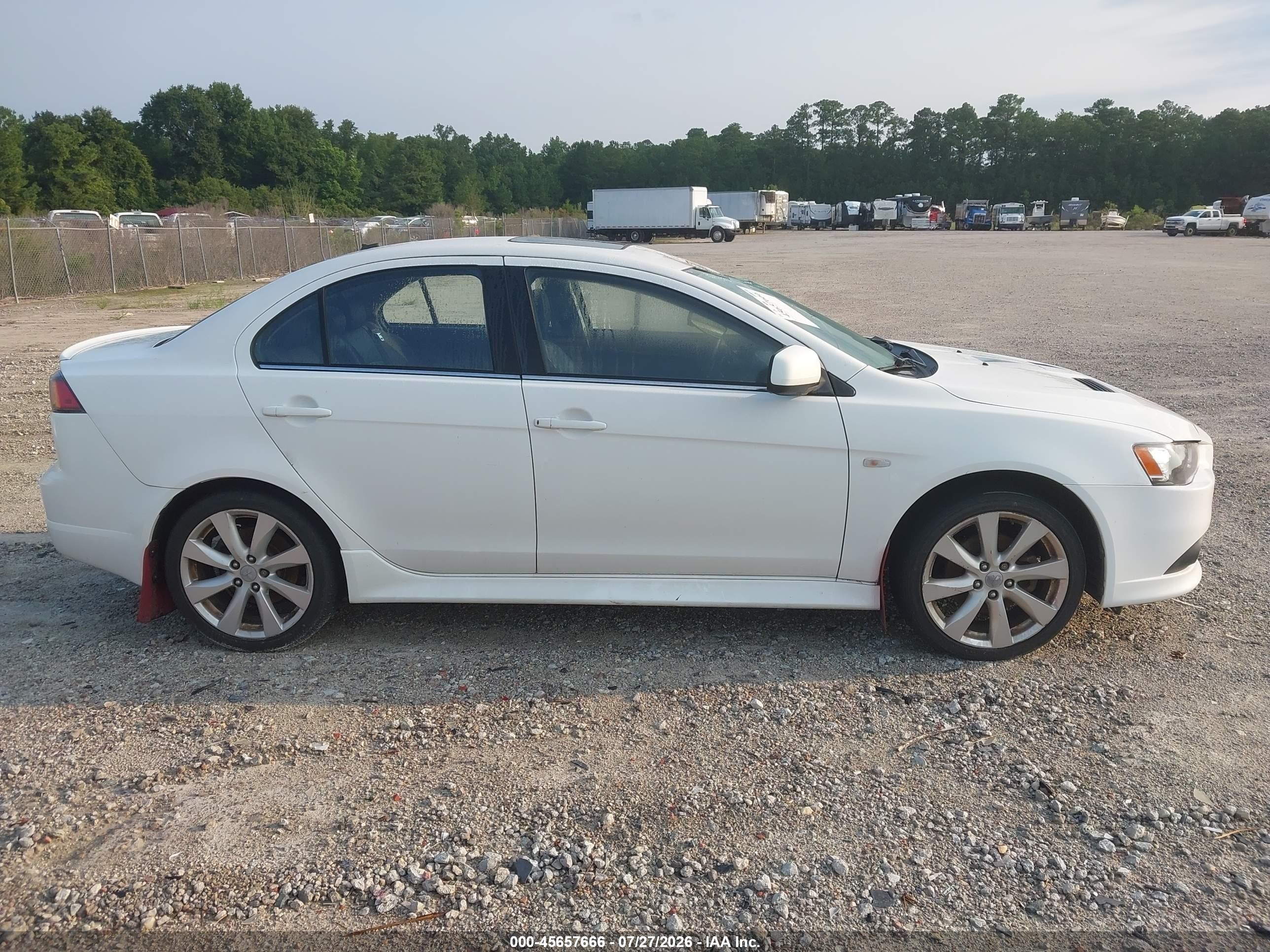 2013 Mitsubishi Lancer Ralliart White vin: JA32V6FVXDU006403