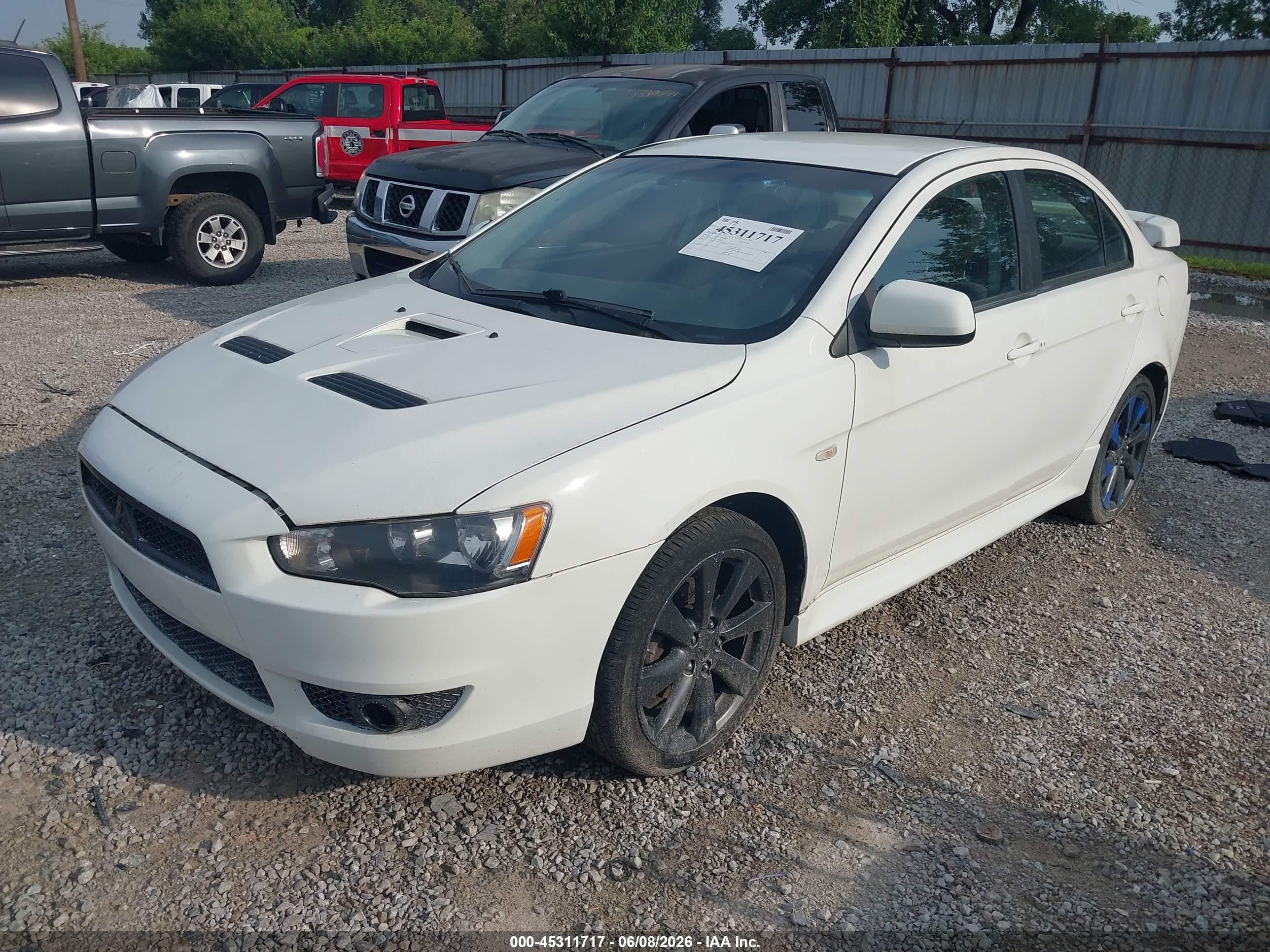 2014 Mitsubishi Lancer Ralliart White vin: JA32V6FVXEU004247