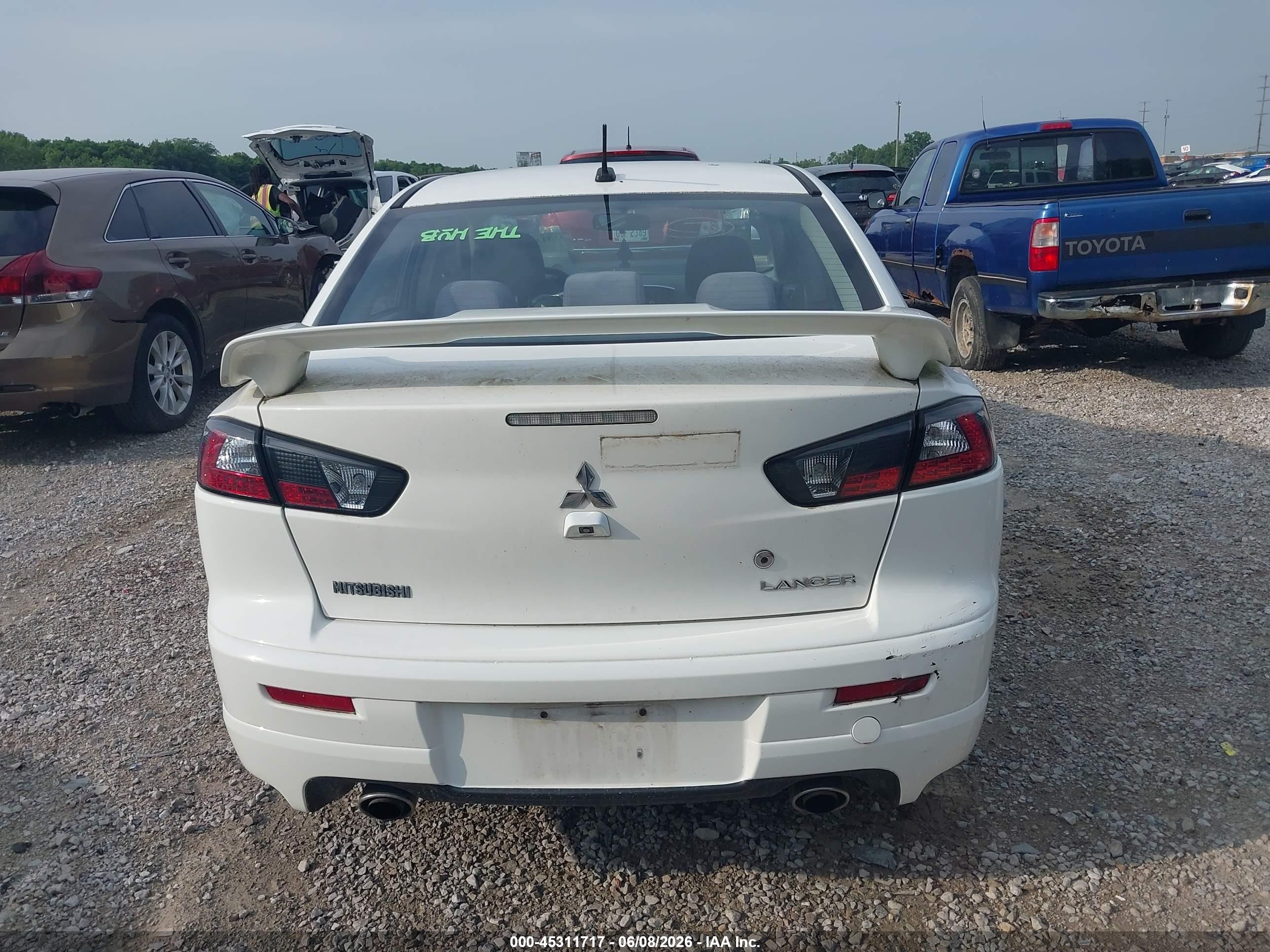 2014 Mitsubishi Lancer Ralliart White vin: JA32V6FVXEU004247