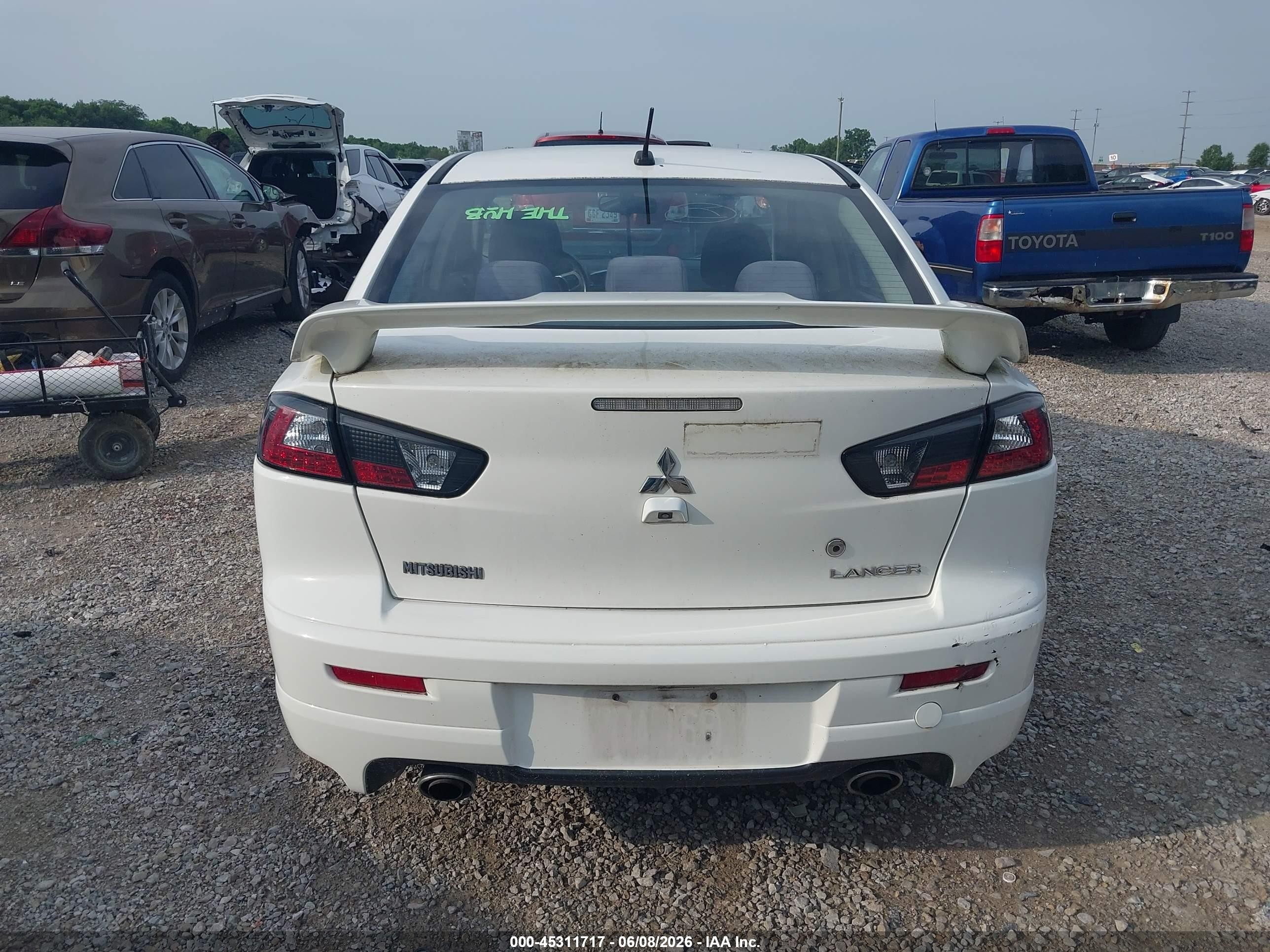 2014 Mitsubishi Lancer Ralliart White vin: JA32V6FVXEU004247