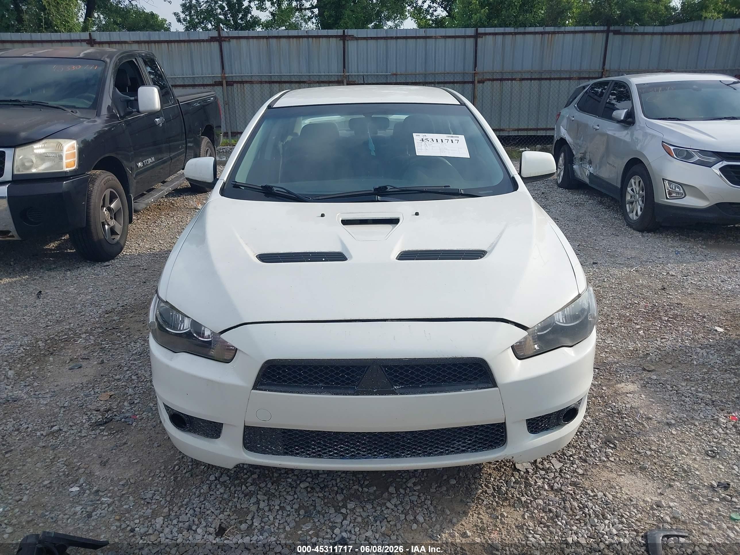 2014 Mitsubishi Lancer Ralliart White vin: JA32V6FVXEU004247