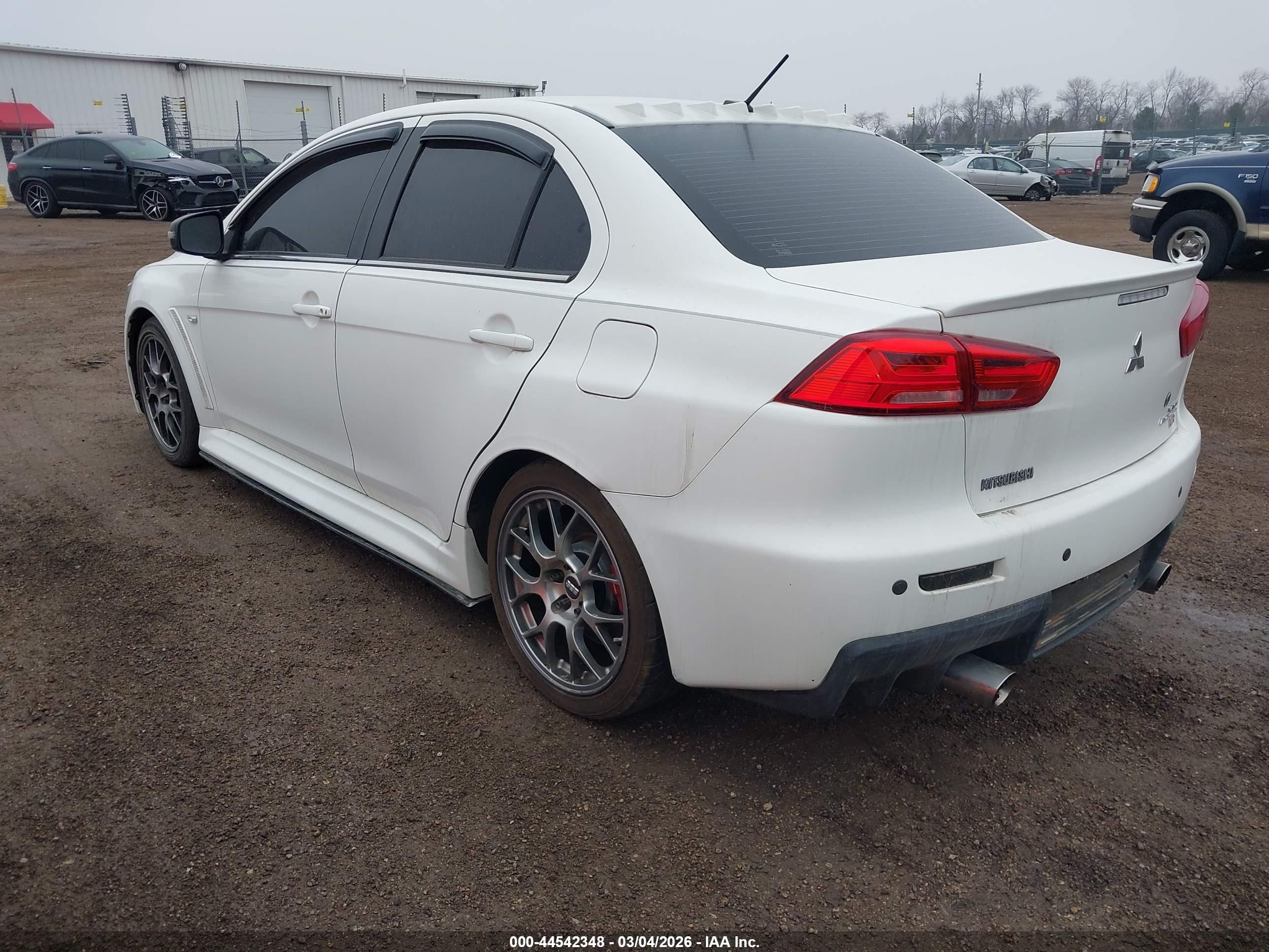2015 Mitsubishi Lancer Evolution Mr White vin: JA32W5FVXFU008646