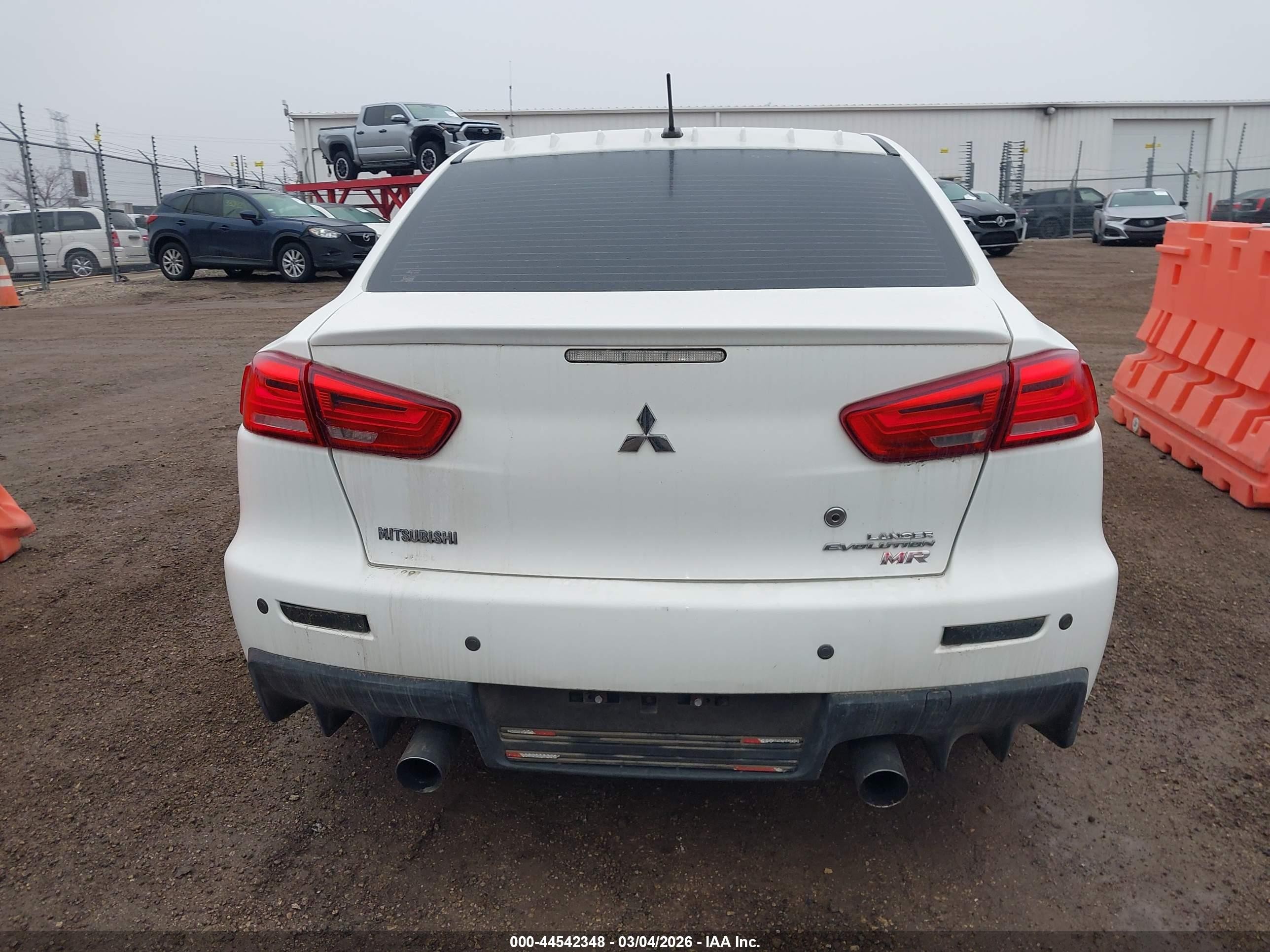 2015 Mitsubishi Lancer Evolution Mr White vin: JA32W5FVXFU008646