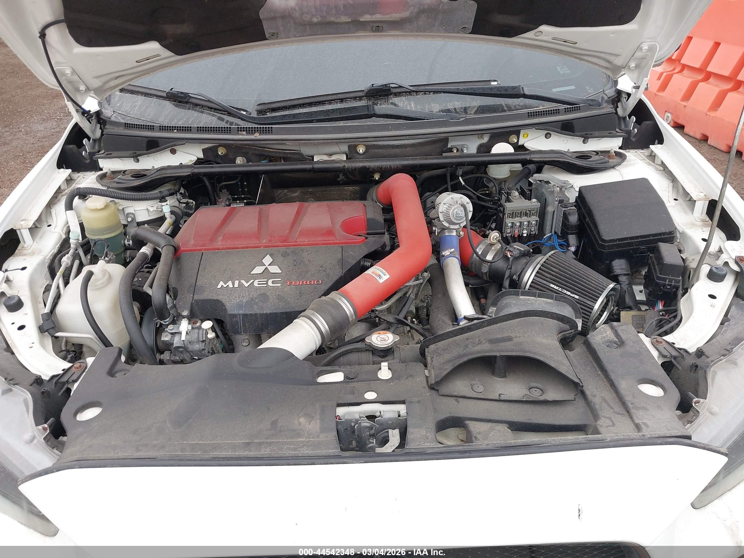2015 Mitsubishi Lancer Evolution Mr White vin: JA32W5FVXFU008646