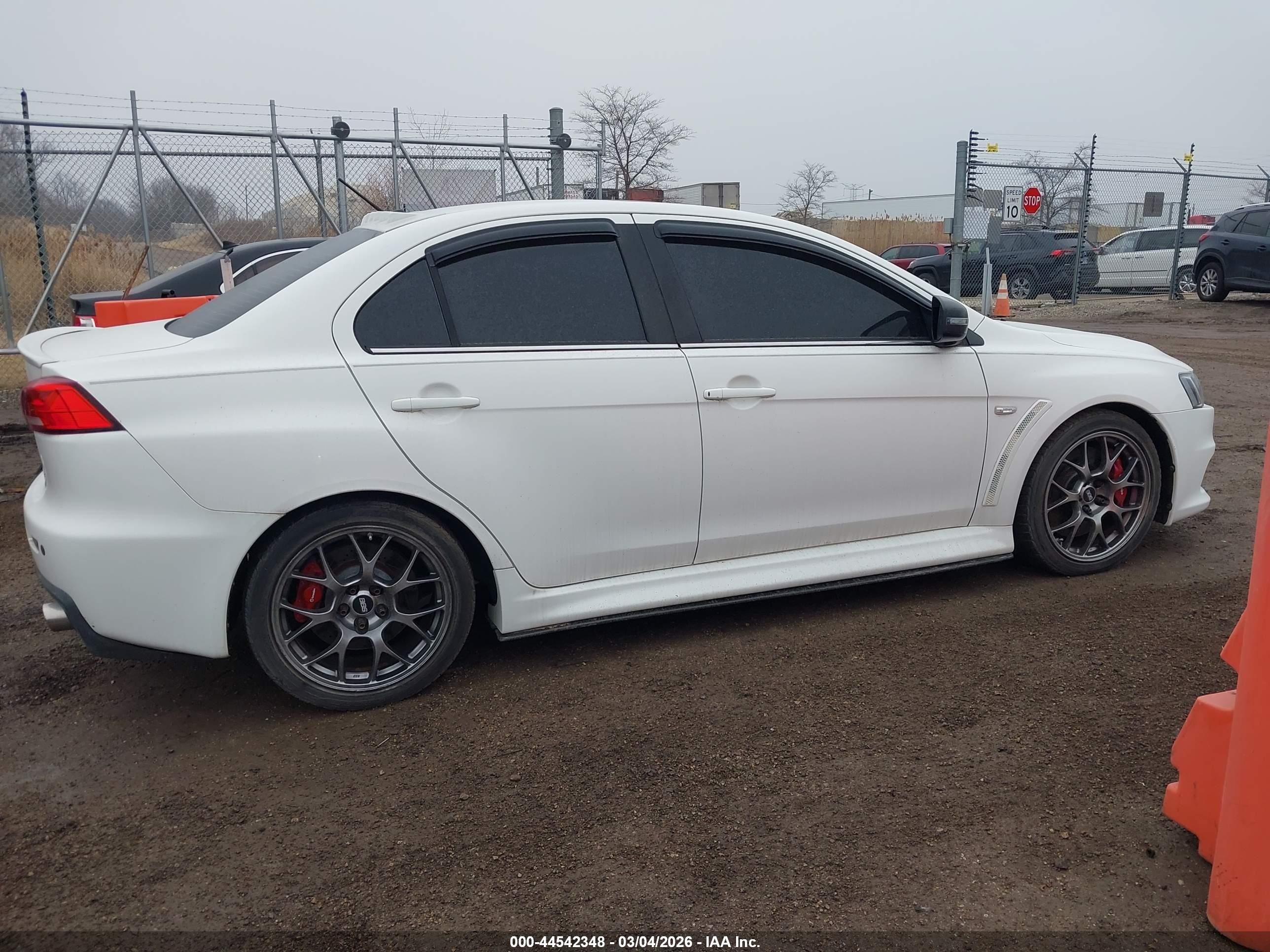 2015 Mitsubishi Lancer Evolution Mr White vin: JA32W5FVXFU008646