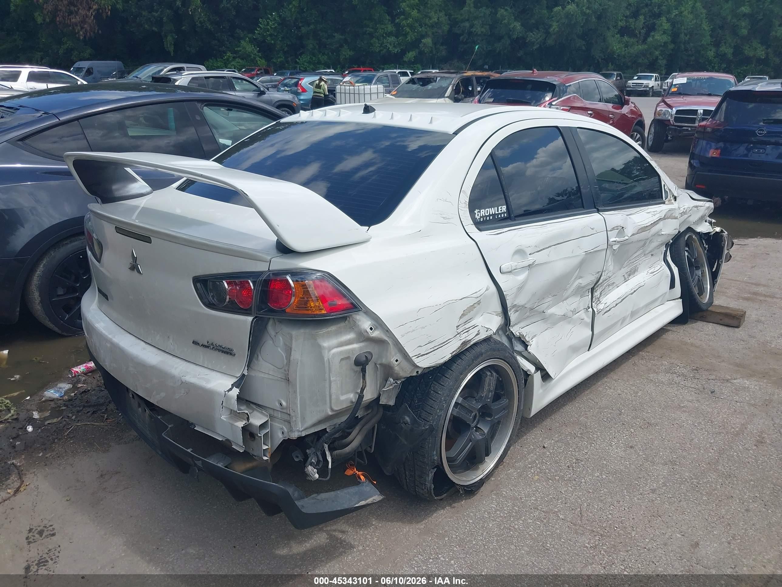2010 Mitsubishi Lancer Evolution Se White vin: JA32W6FVXAU034002