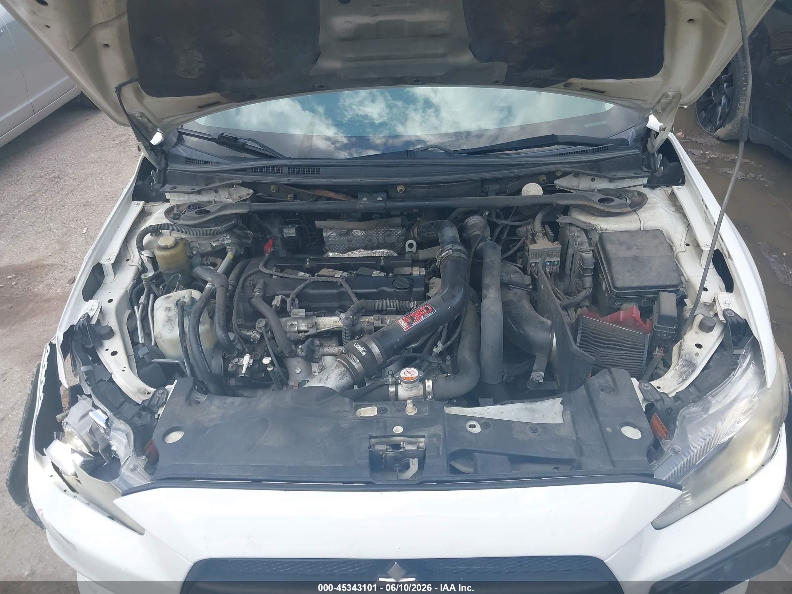 2010 Mitsubishi Lancer Evolution Se White vin: JA32W6FVXAU034002