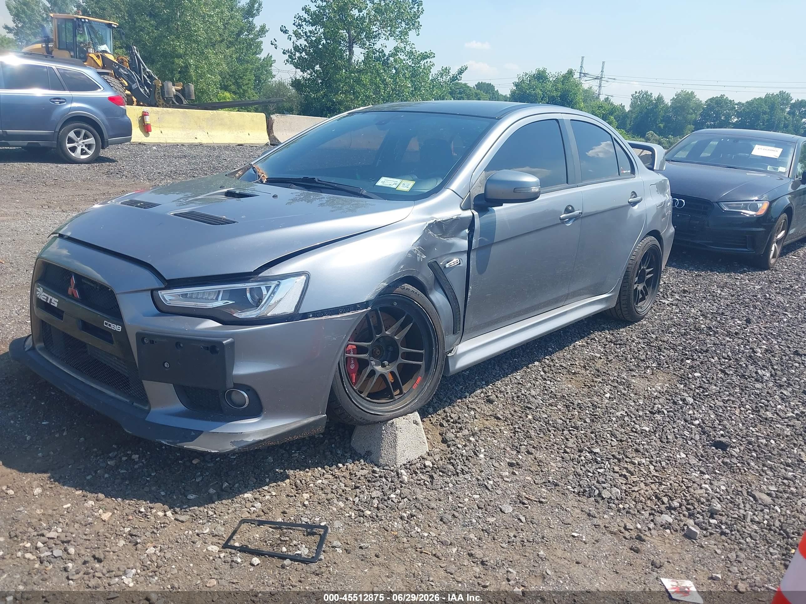 2015 Mitsubishi Lancer Evolution Final Edition Gray vin: JA32W7FV1FU028439
