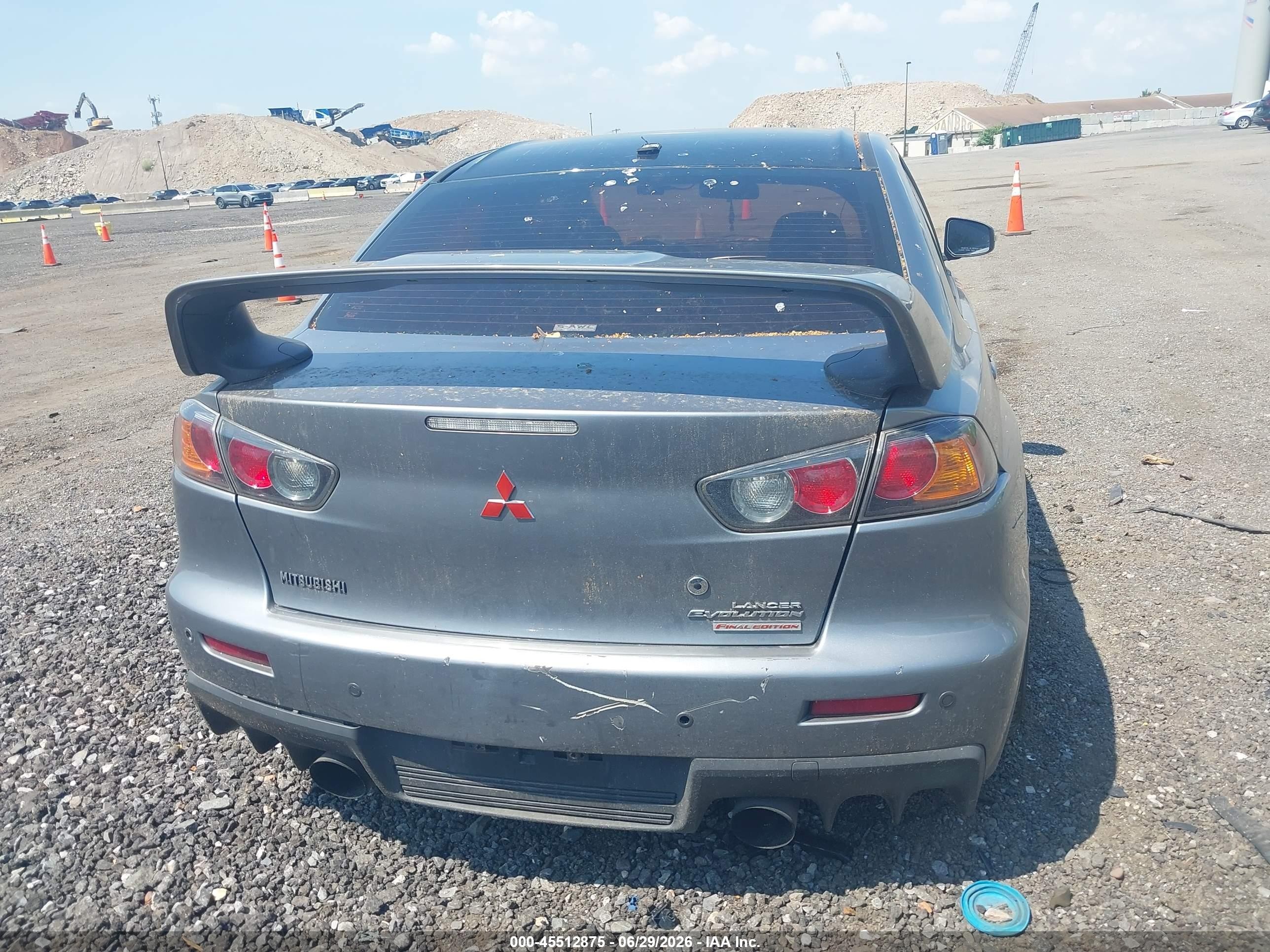 2015 Mitsubishi Lancer Evolution Final Edition Gray vin: JA32W7FV1FU028439
