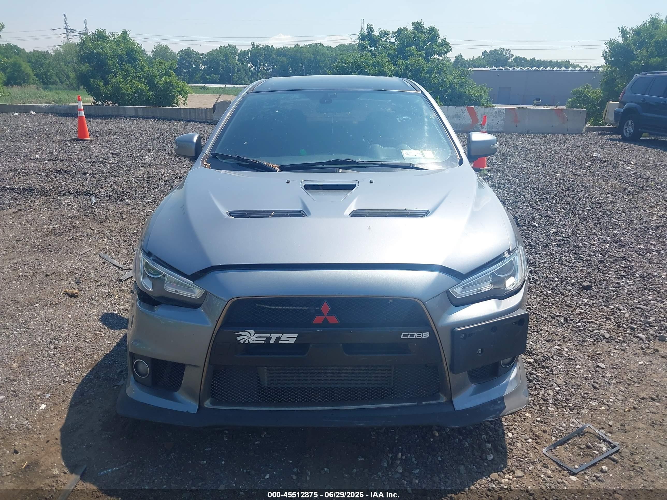 2015 Mitsubishi Lancer Evolution Final Edition Gray vin: JA32W7FV1FU028439