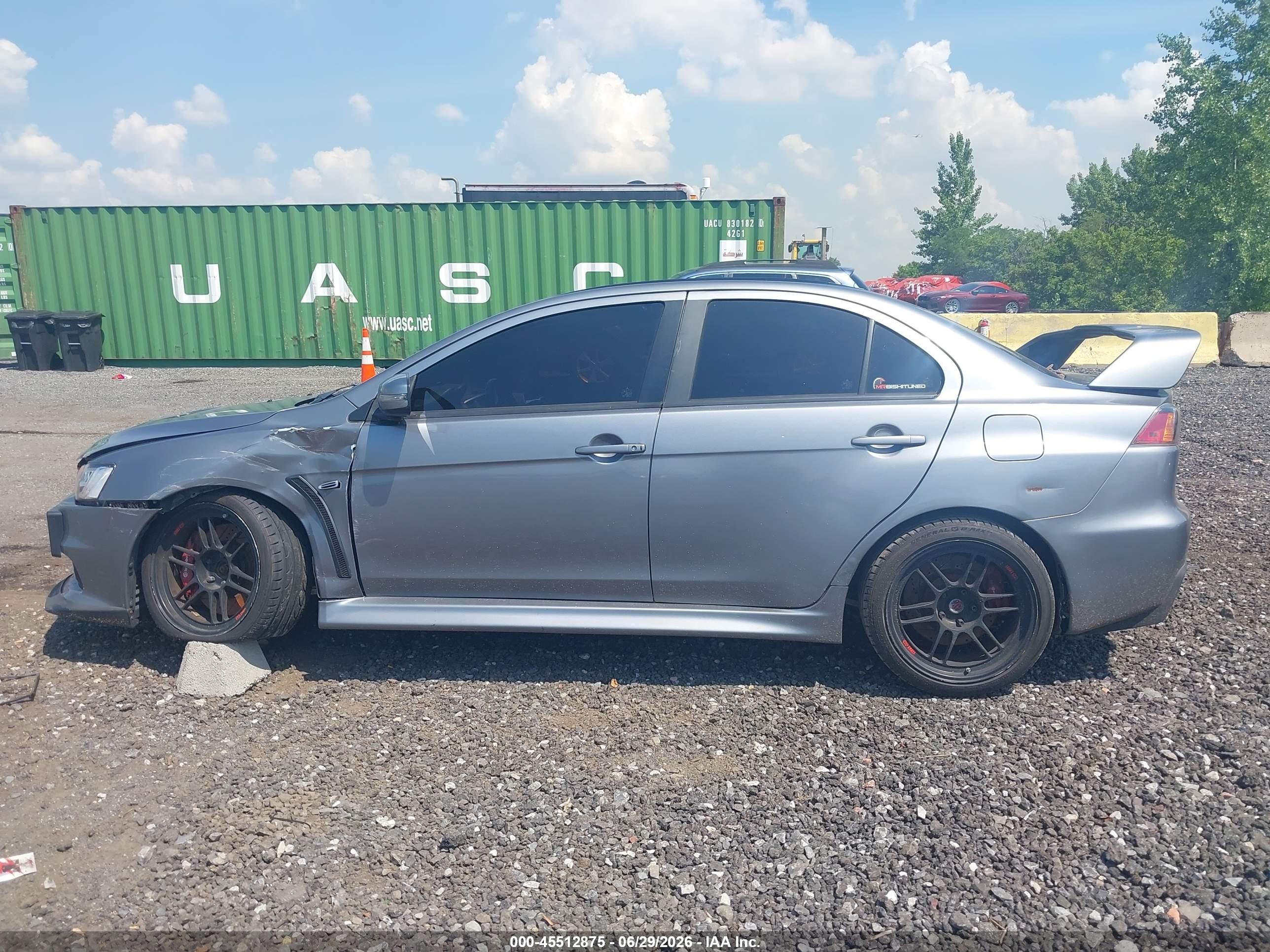 2015 Mitsubishi Lancer Evolution Final Edition Gray vin: JA32W7FV1FU028439