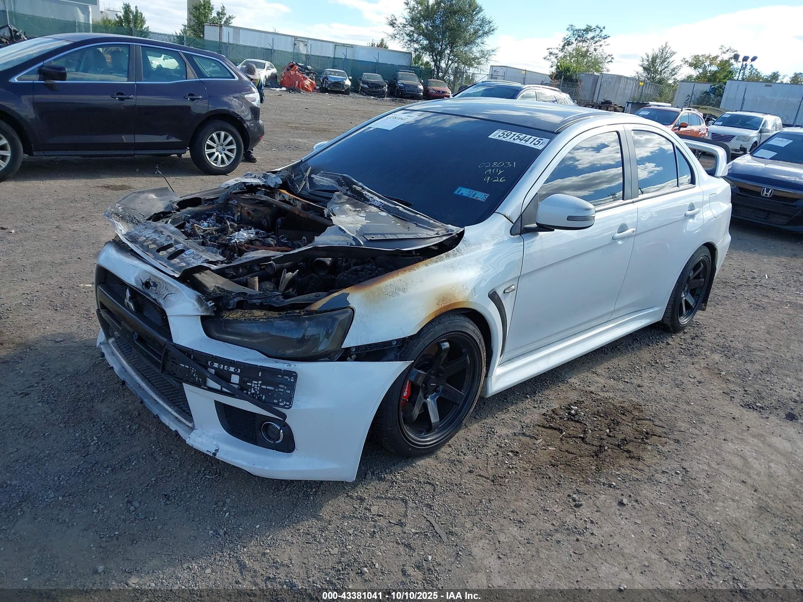2015 Mitsubishi Lancer Evolution Final Edition White vin: JA32W7FV2FU028031