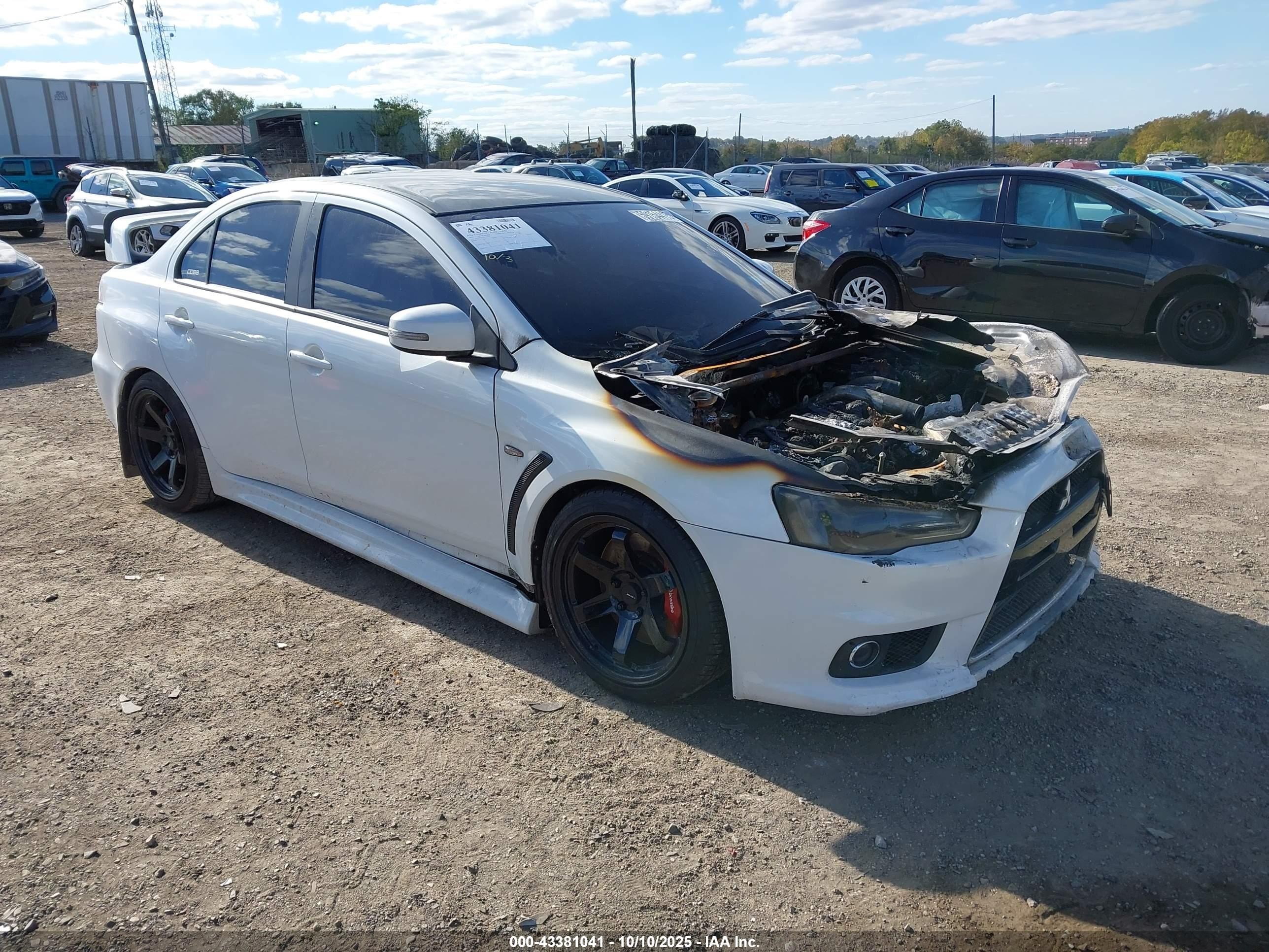 2015 Mitsubishi Lancer Evolution Final Edition White vin: JA32W7FV2FU028031