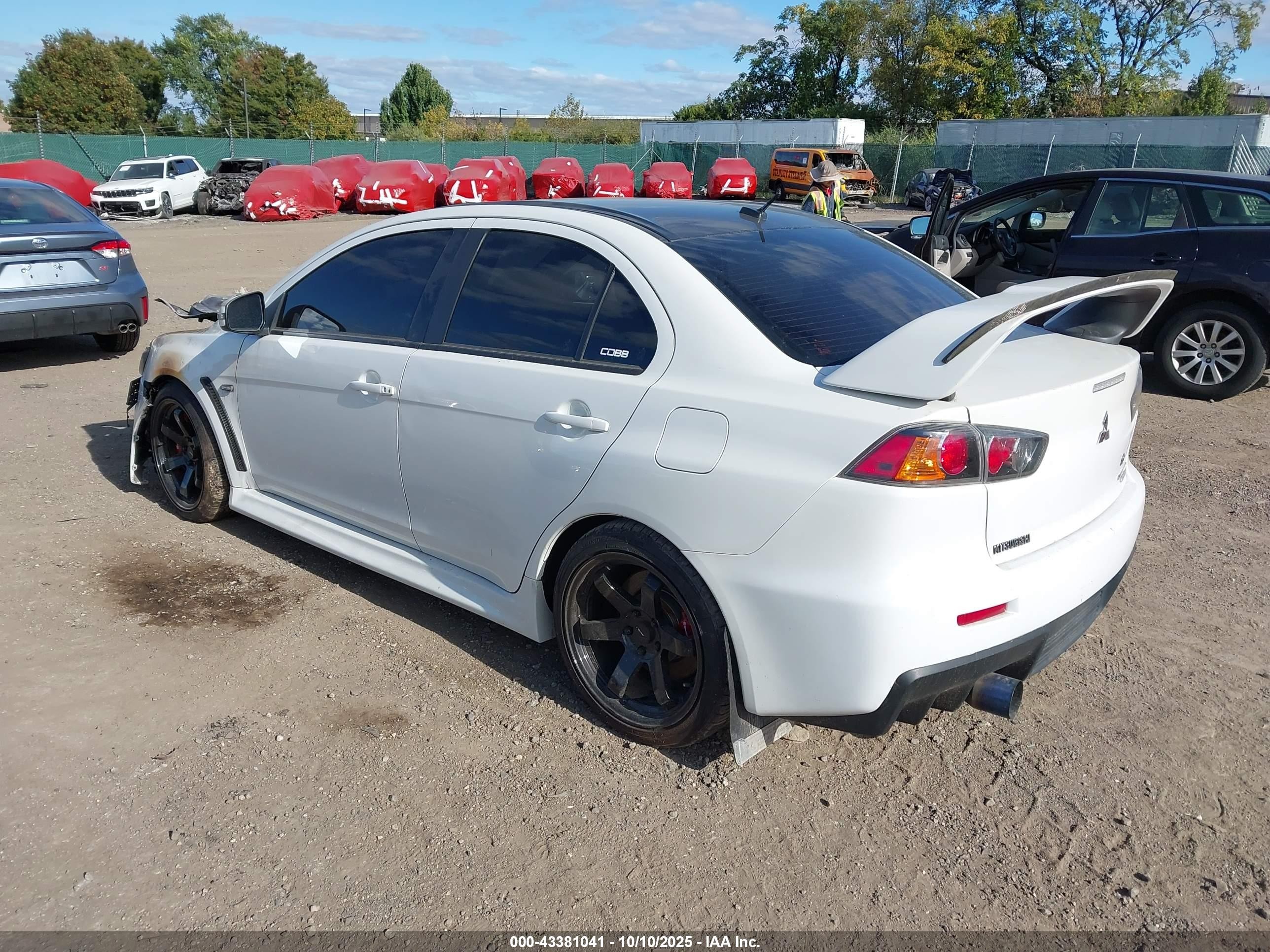 2015 Mitsubishi Lancer Evolution Final Edition White vin: JA32W7FV2FU028031