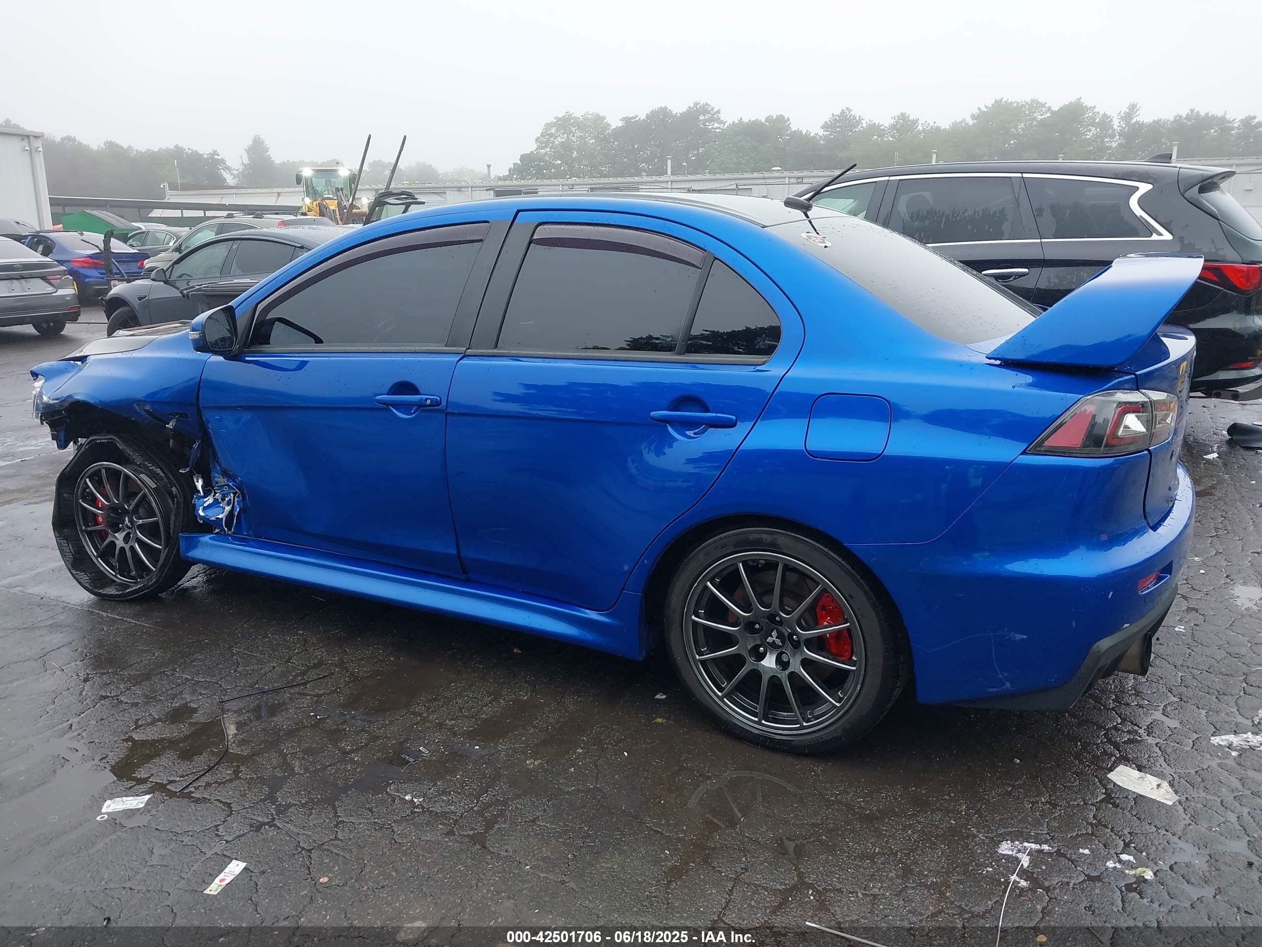 2015 Mitsubishi Lancer Evolution Final Edition Blue vin: JA32W7FV2FU028160