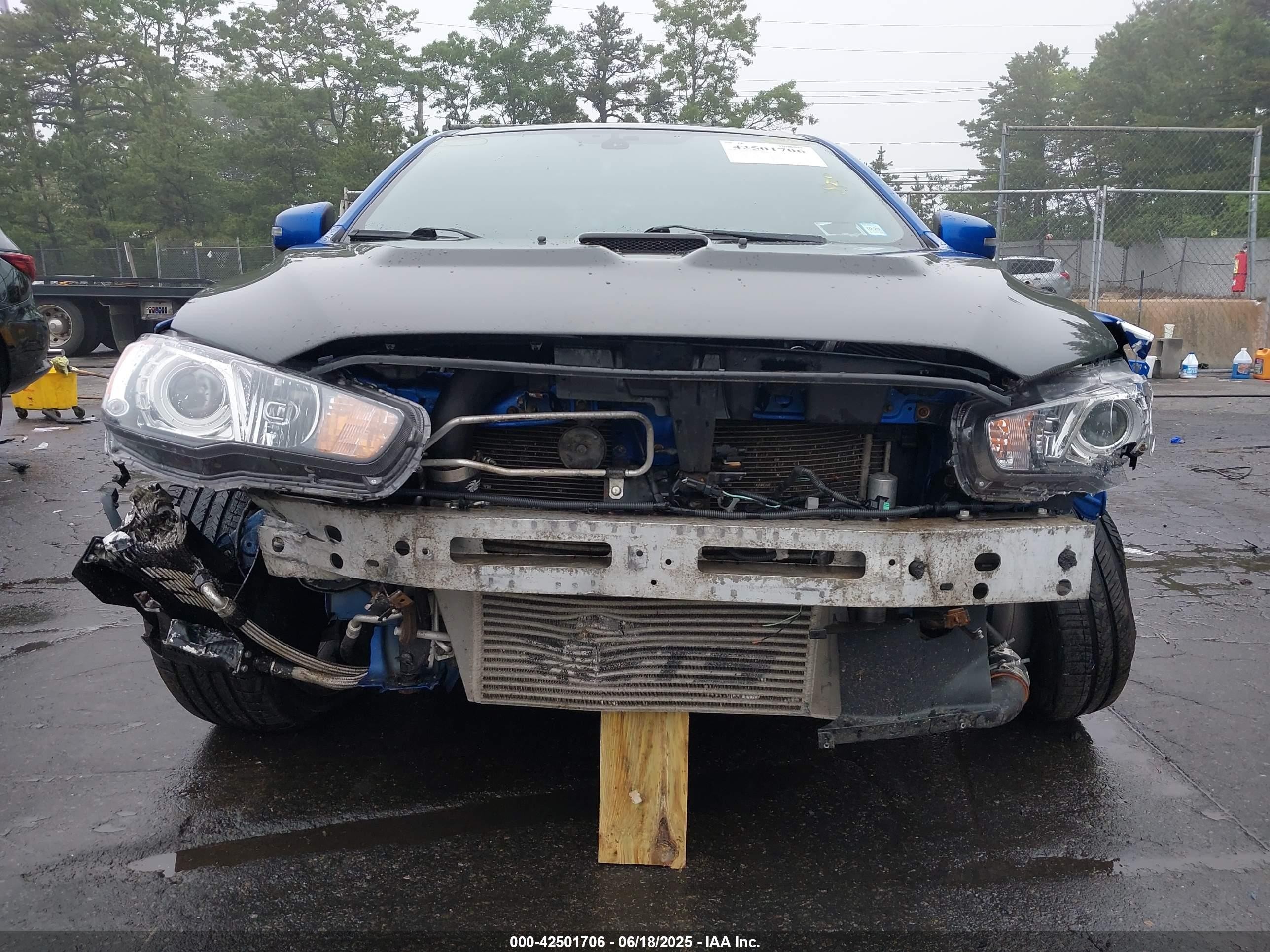 2015 Mitsubishi Lancer Evolution Final Edition Blue vin: JA32W7FV2FU028160