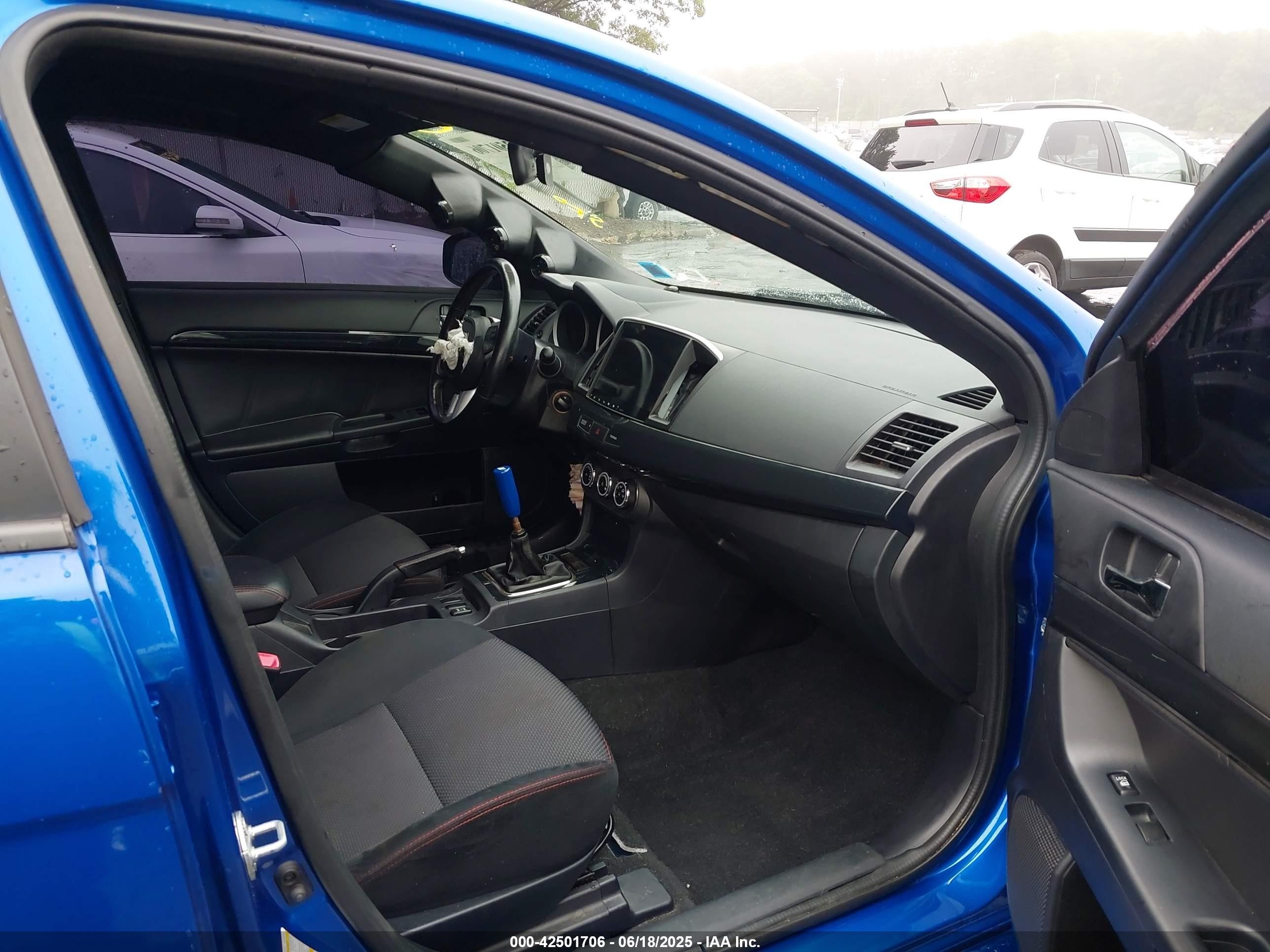2015 Mitsubishi Lancer Evolution Final Edition Blue vin: JA32W7FV2FU028160