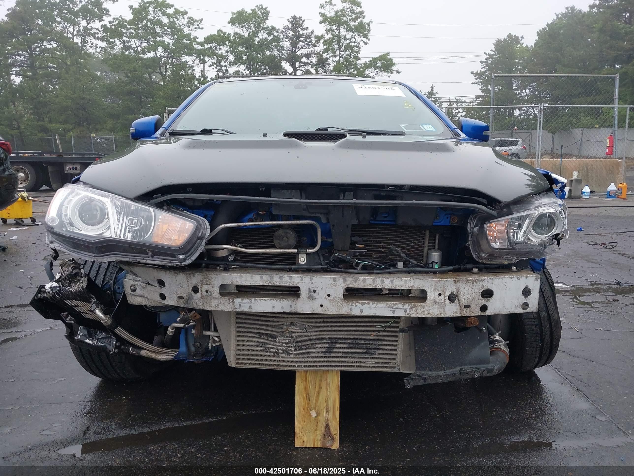 2015 Mitsubishi Lancer Evolution Final Edition Blue vin: JA32W7FV2FU028160