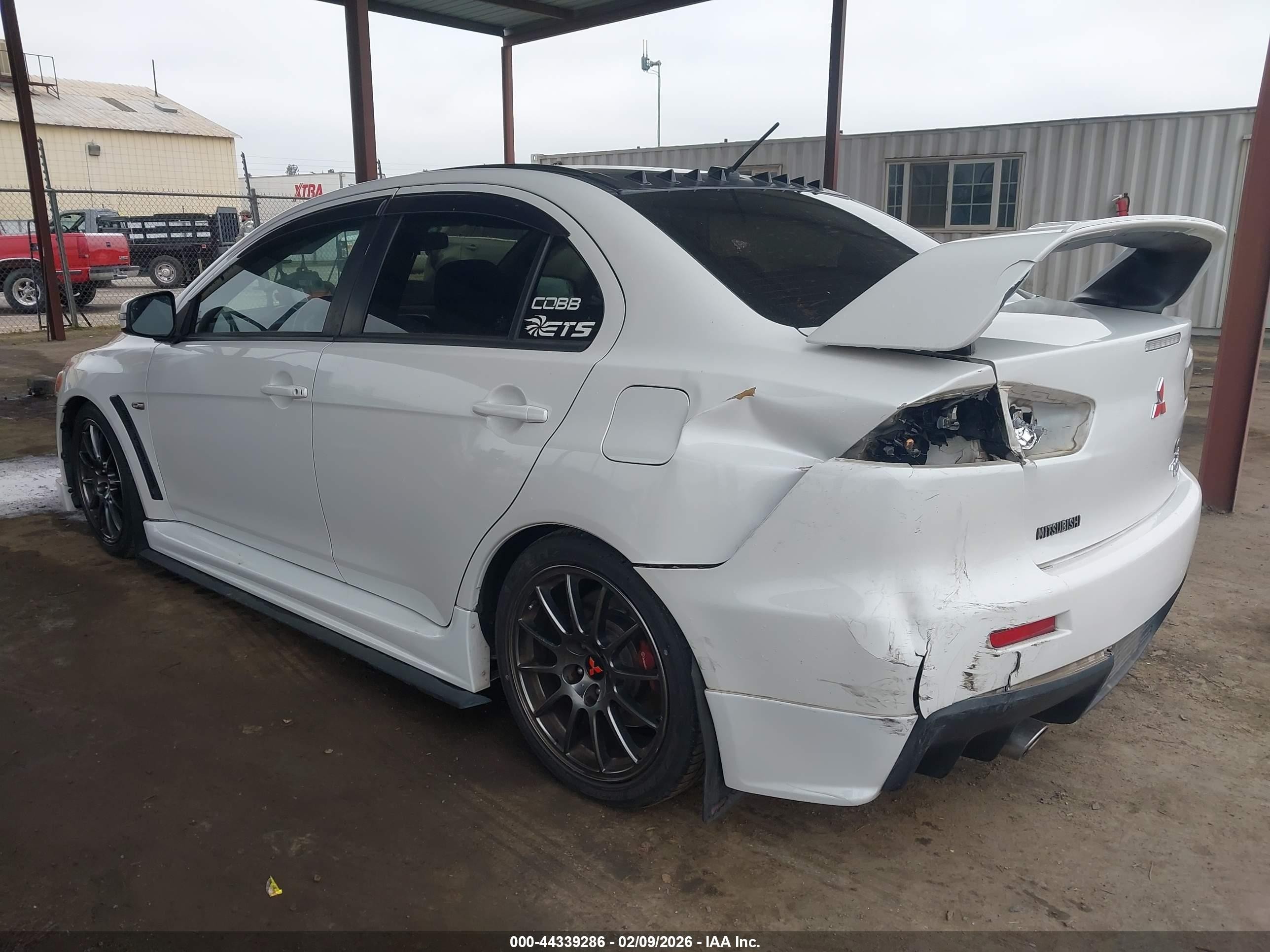 2015 Mitsubishi Lancer Evolution Final Edition White vin: JA32W7FV5FU027696