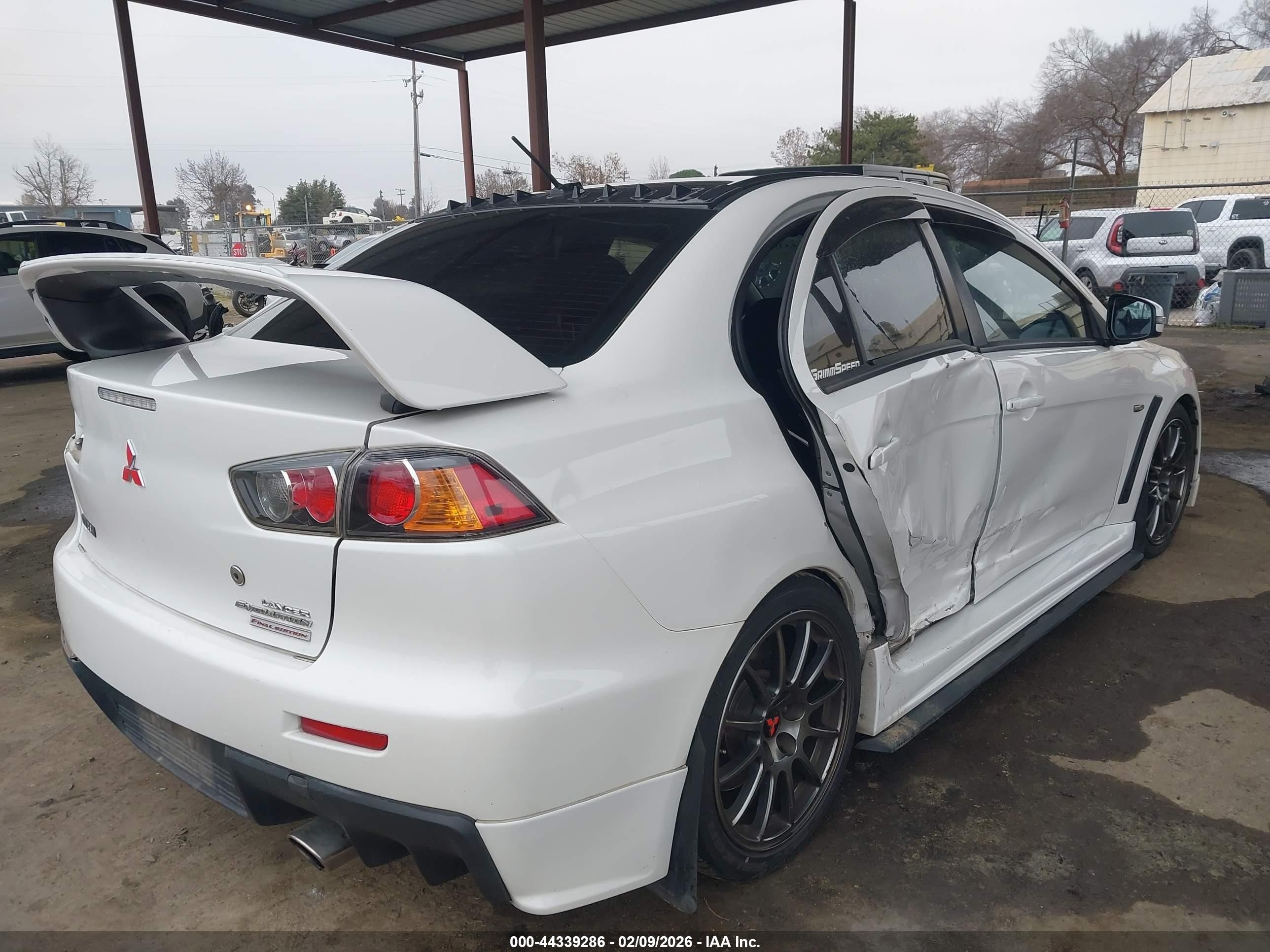 2015 Mitsubishi Lancer Evolution Final Edition White vin: JA32W7FV5FU027696