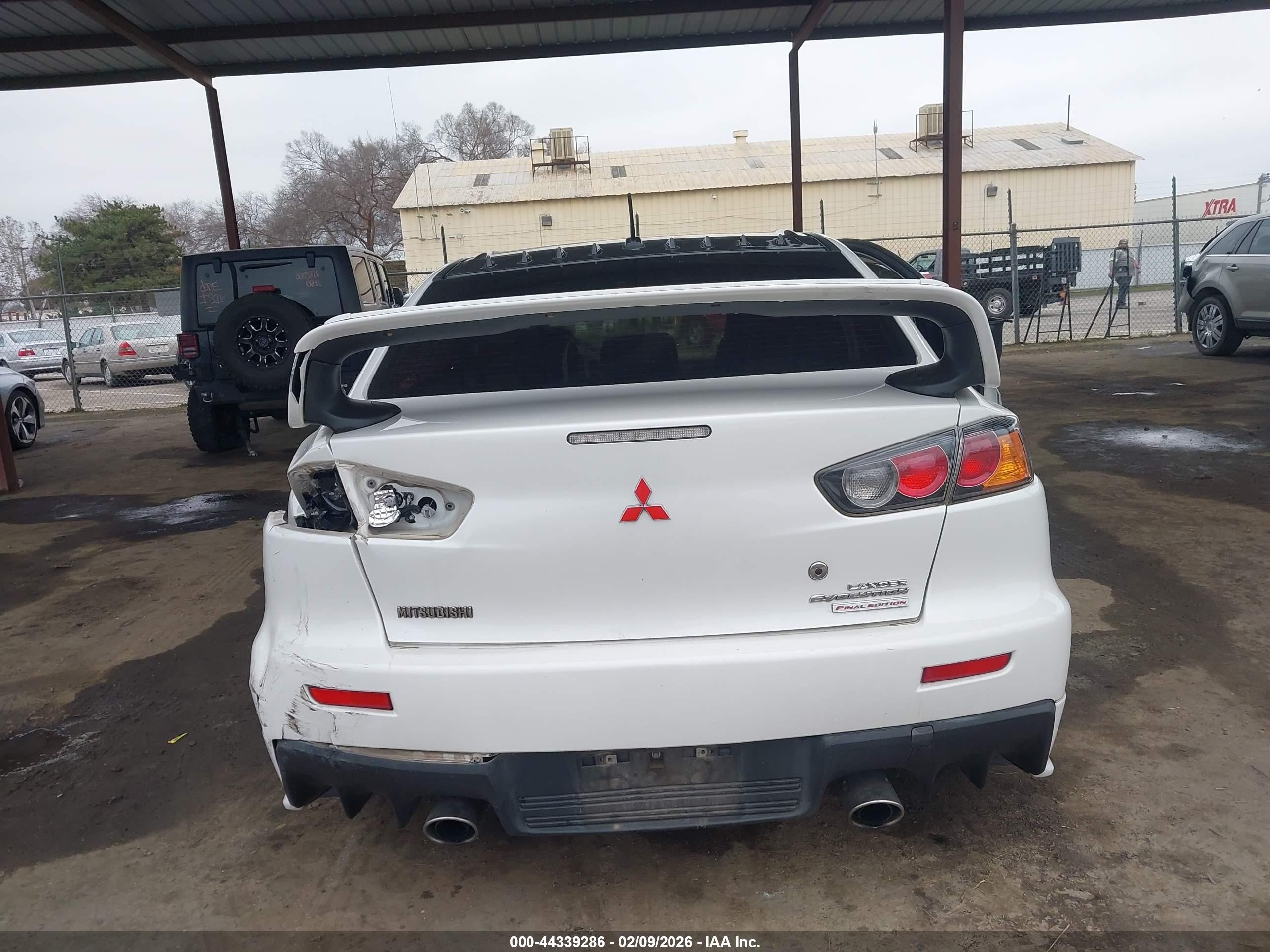 2015 Mitsubishi Lancer Evolution Final Edition White vin: JA32W7FV5FU027696