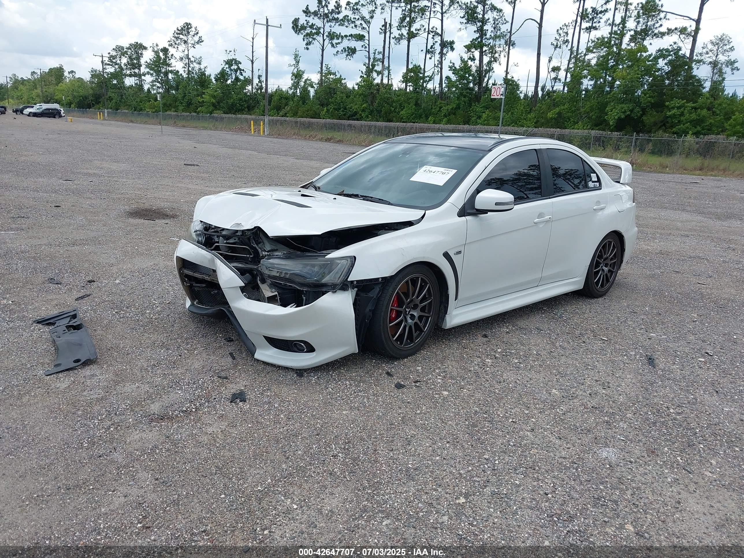 2015 Mitsubishi Lancer Evolution Final Edition White vin: JA32W7FV5FU028234