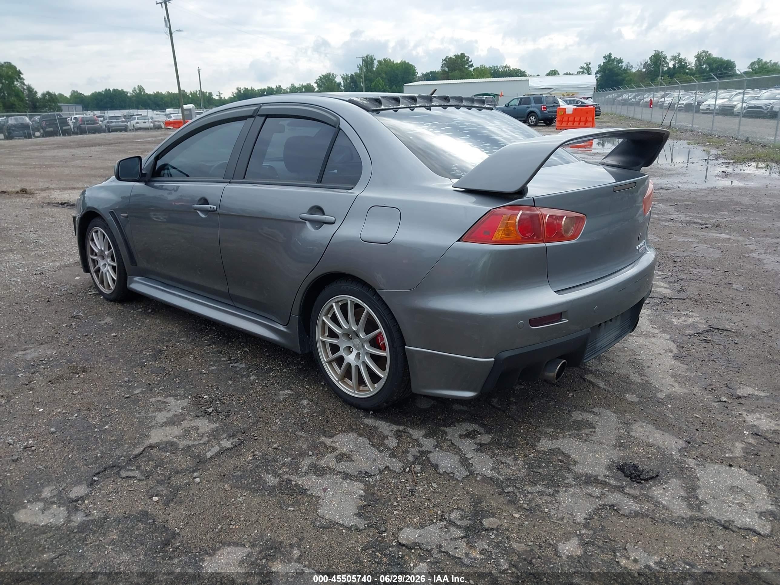 2015 Mitsubishi Lancer Evolution Final Edition Gray vin: JA32W7FV6FU028467