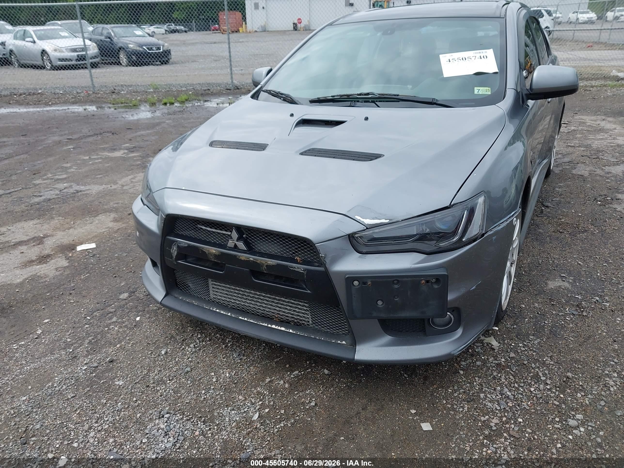2015 Mitsubishi Lancer Evolution Final Edition Gray vin: JA32W7FV6FU028467