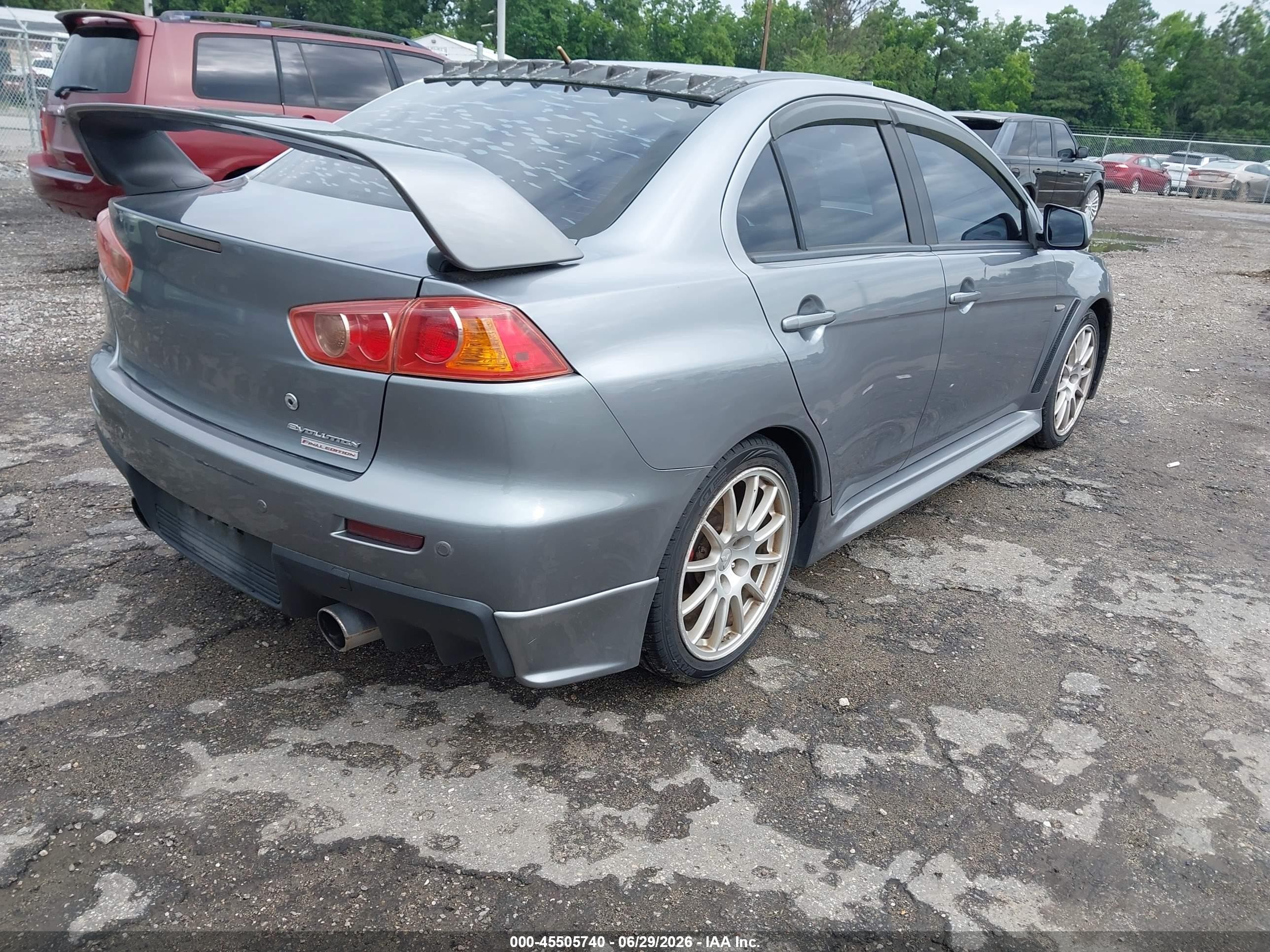 2015 Mitsubishi Lancer Evolution Final Edition Gray vin: JA32W7FV6FU028467