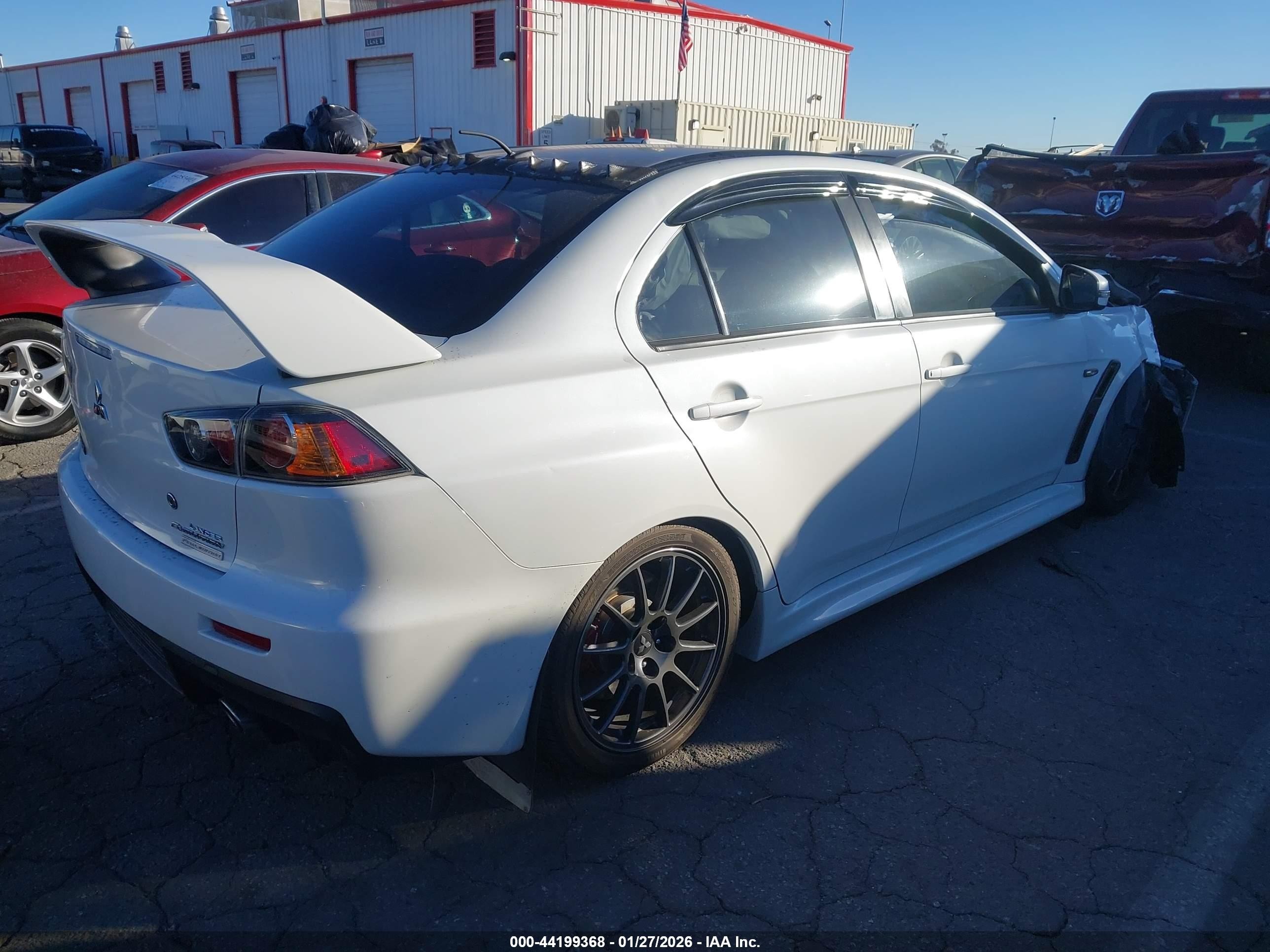 2015 Mitsubishi Lancer Evolution Final Edition White vin: JA32W7FV8FU028308