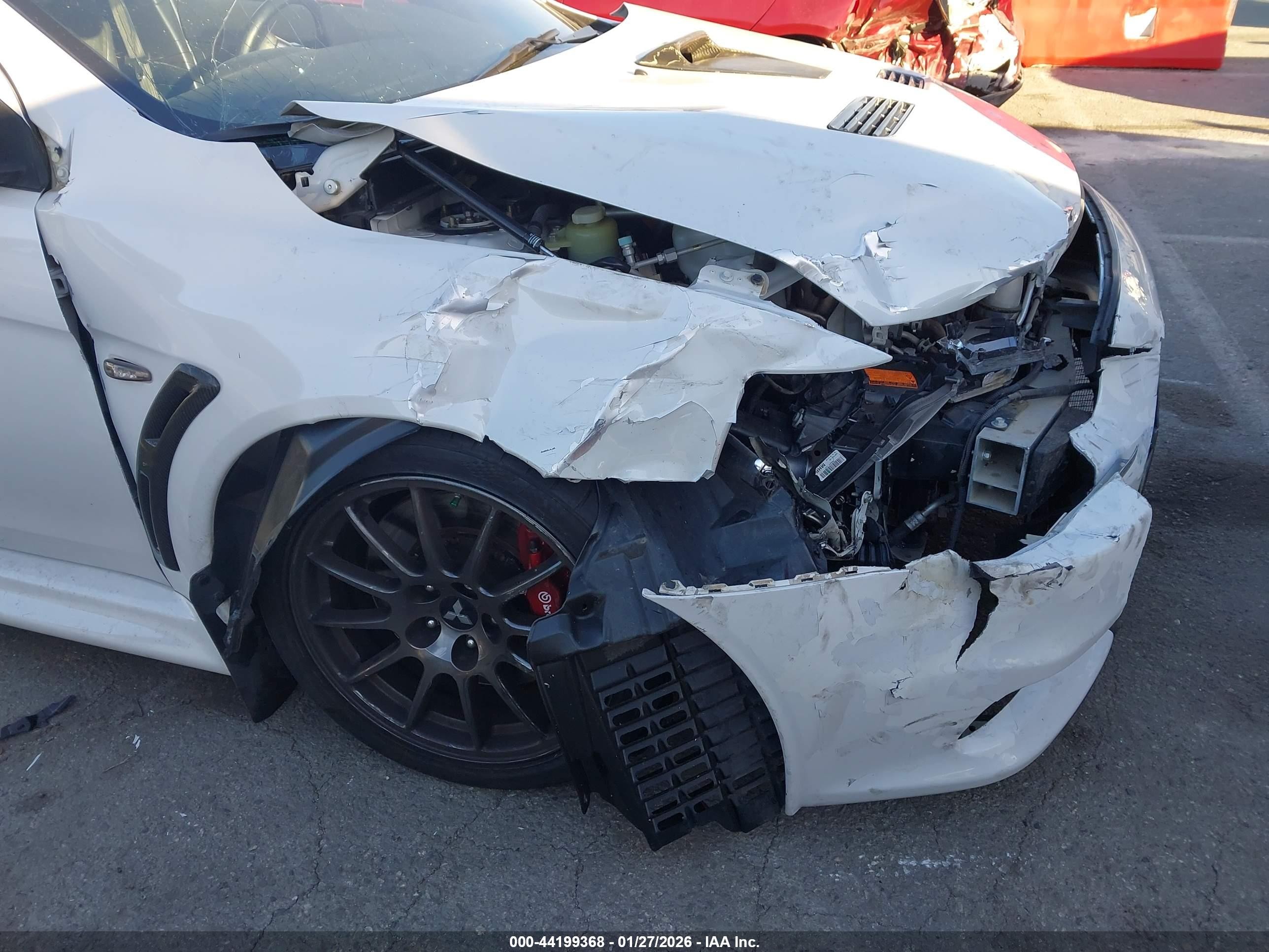 2015 Mitsubishi Lancer Evolution Final Edition White vin: JA32W7FV8FU028308