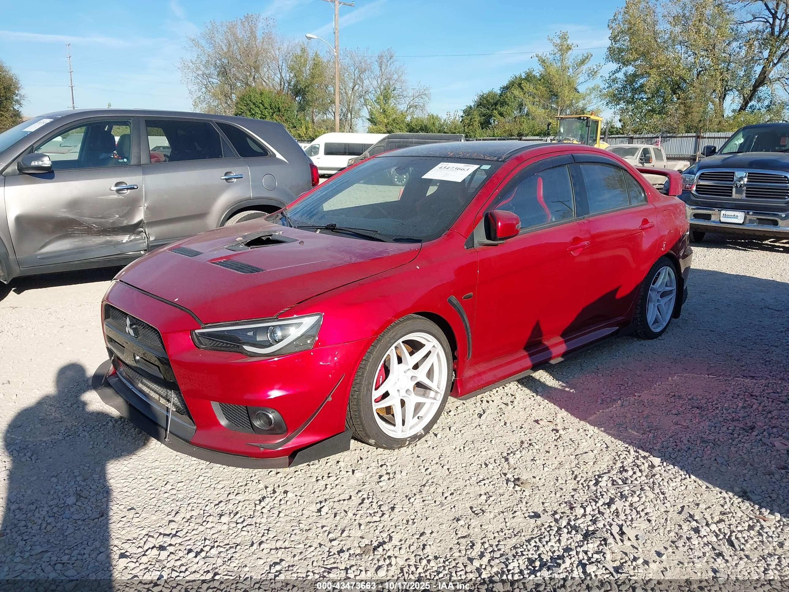2015 Mitsubishi Lancer Evolution Final Edition Red vin: JA32W7FVXFU028357